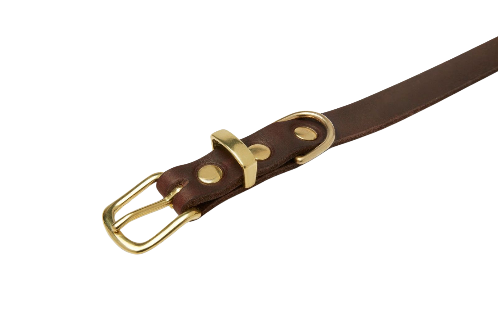 Butter Leather Dog Collar - Classic Brown