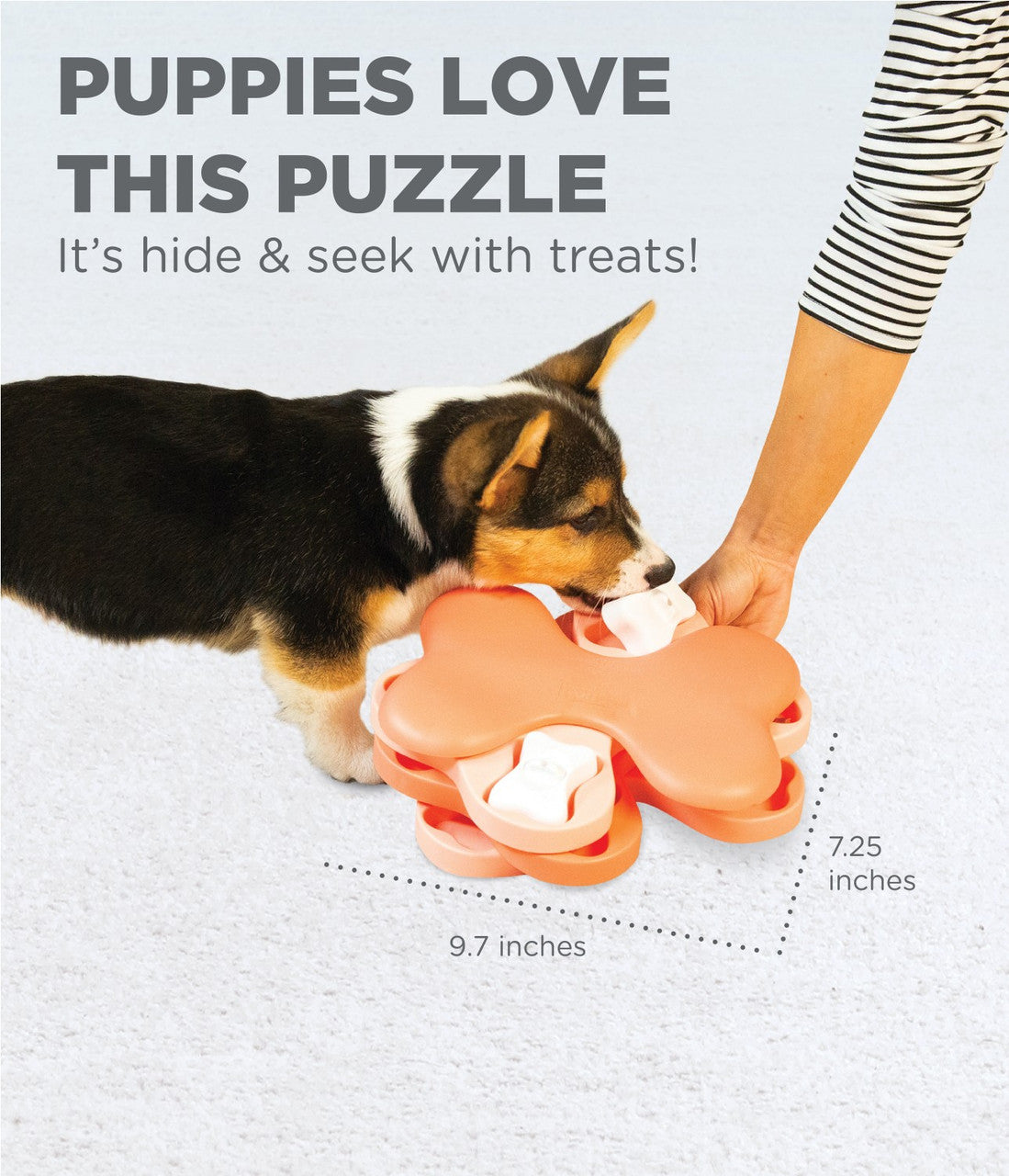 Puppy Tornado Interactive Treat Puzzle Dog Toy, Pink