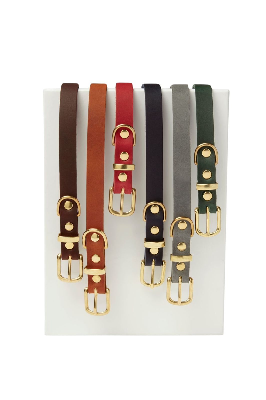 Butter Leather Dog Collar - Chili Red