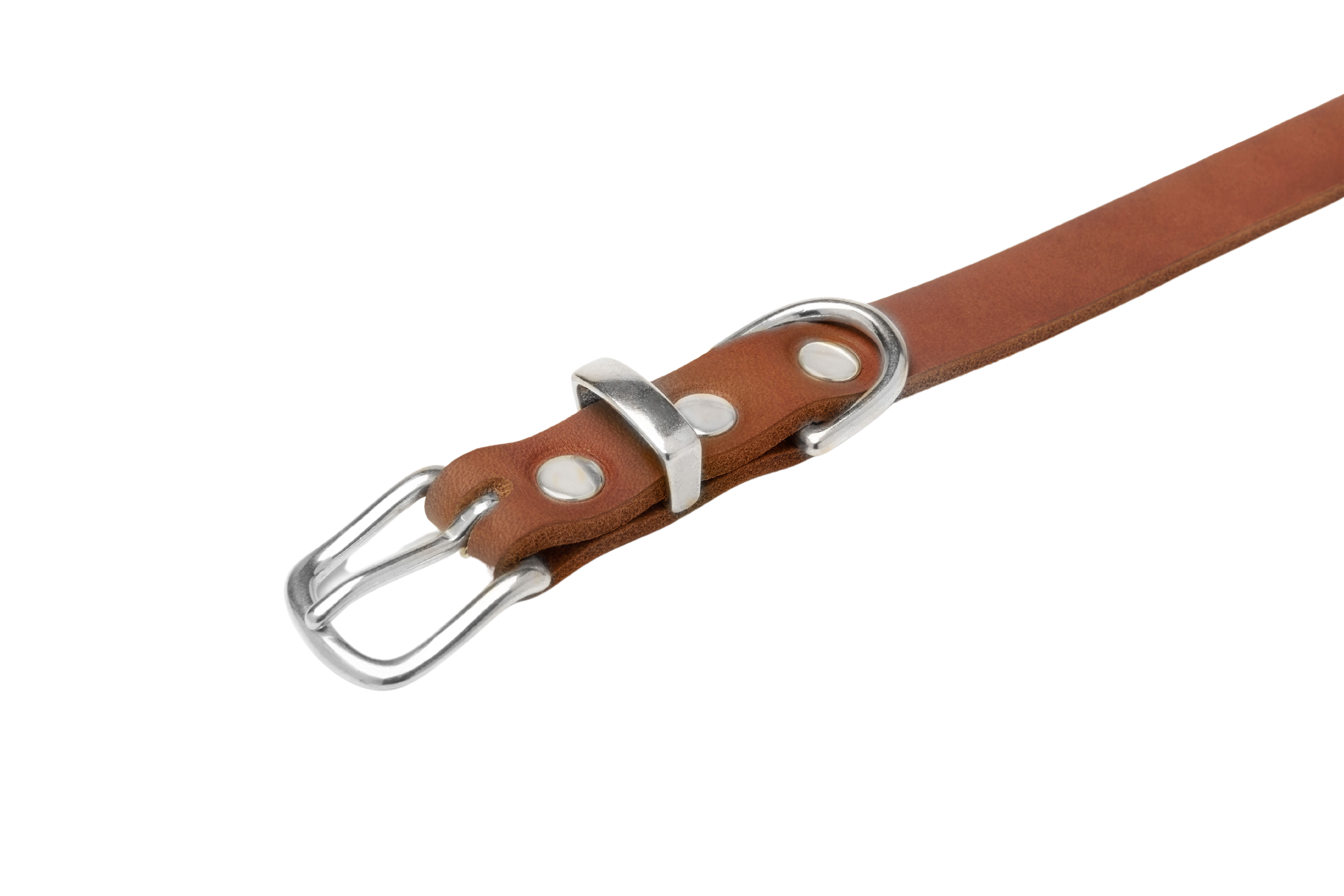 Butter Leather Dog Collar - Sahara Cognac