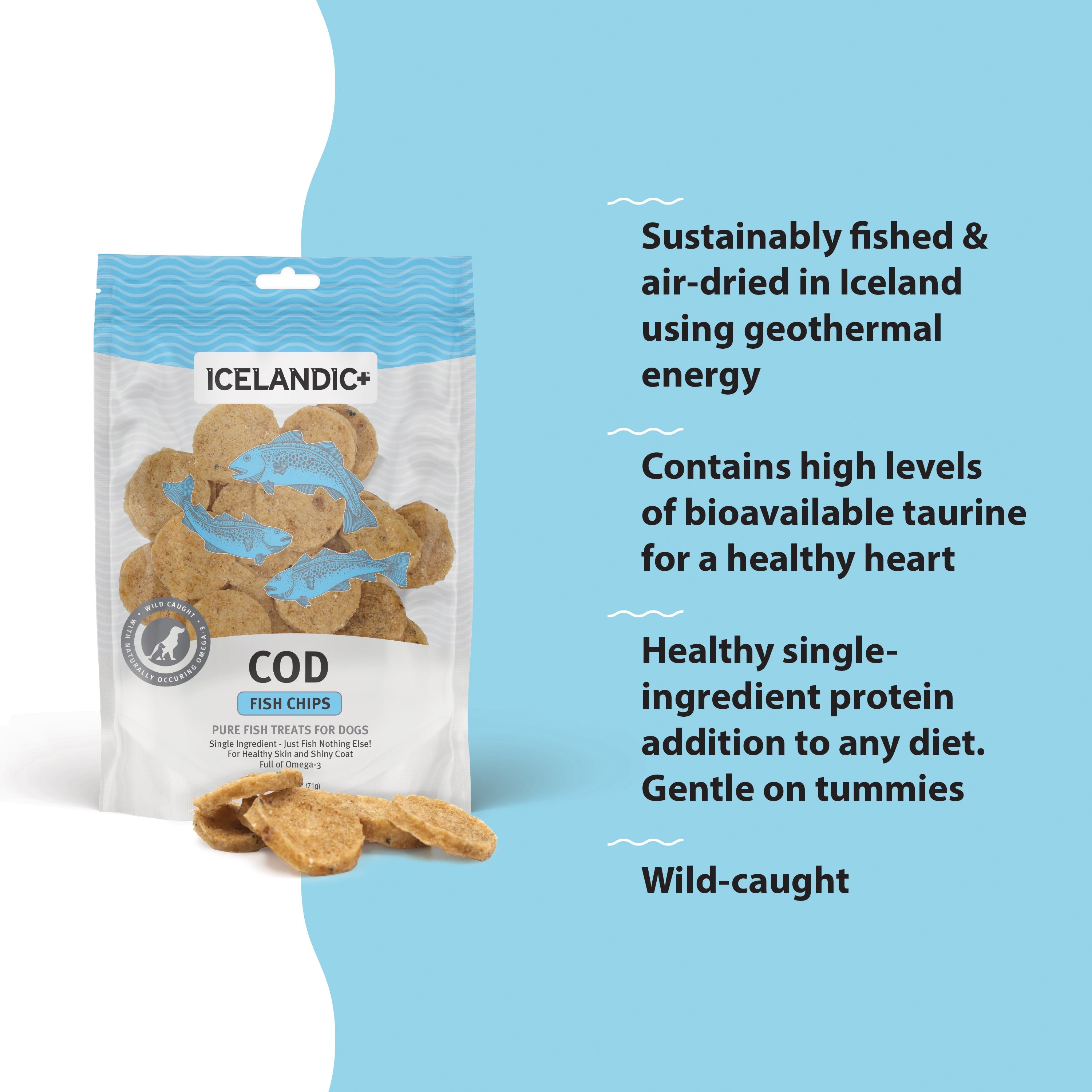 Cod Fish Chips Dog Treats