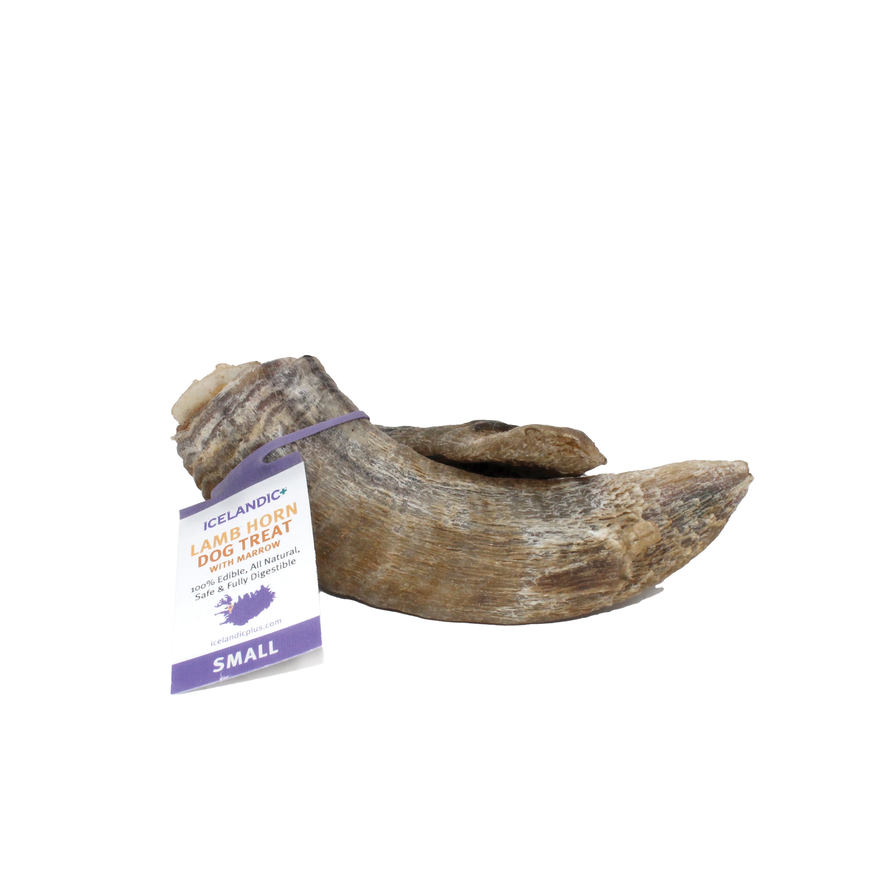 Icelandic+ Small Lamb Horn with Marrow Dog Treat - Icelandic+