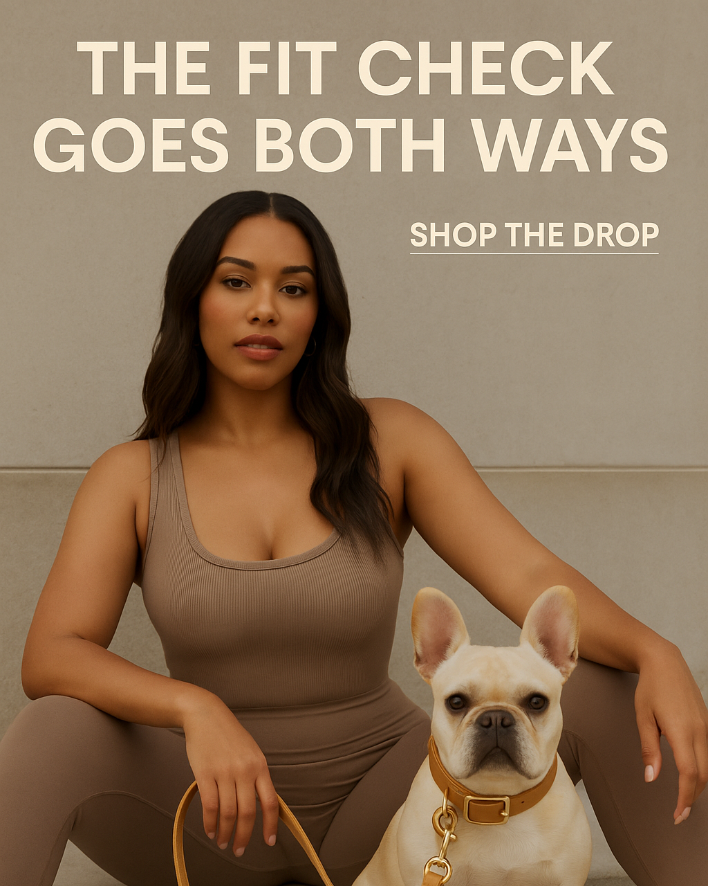 Dog Collar and Leash set French Bulldog Frenchie