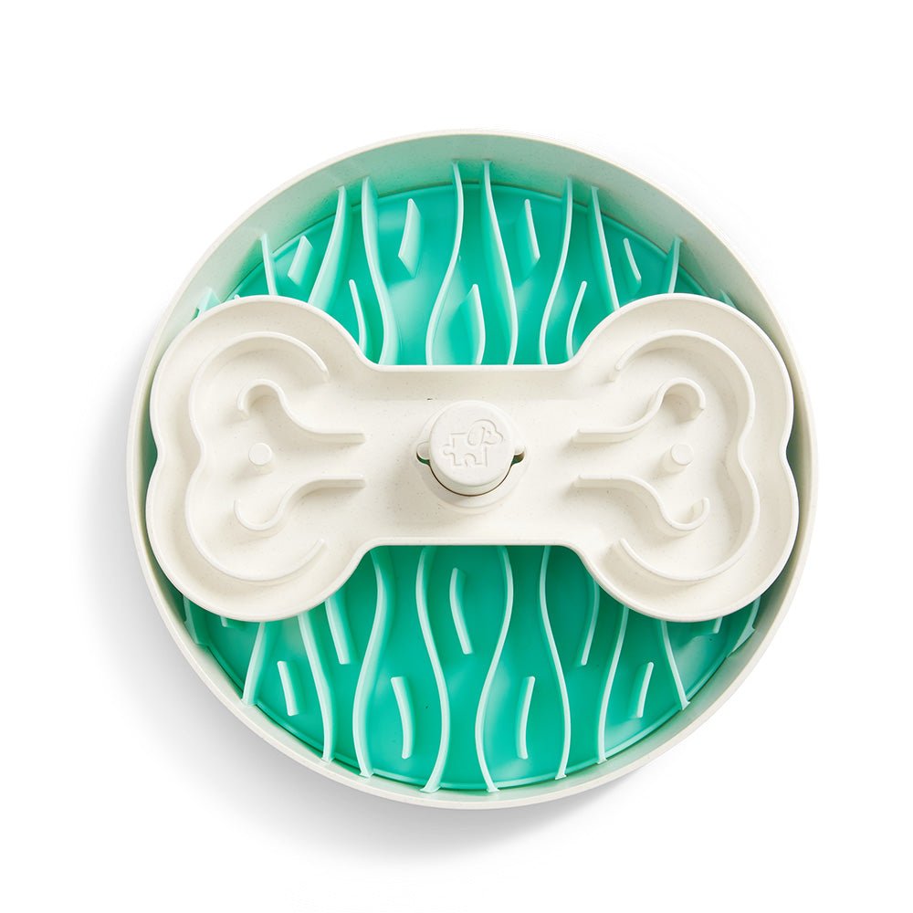 Puzzle Feeder™ Wave - Slower than a Slow Feeder - For Dogs (Green)