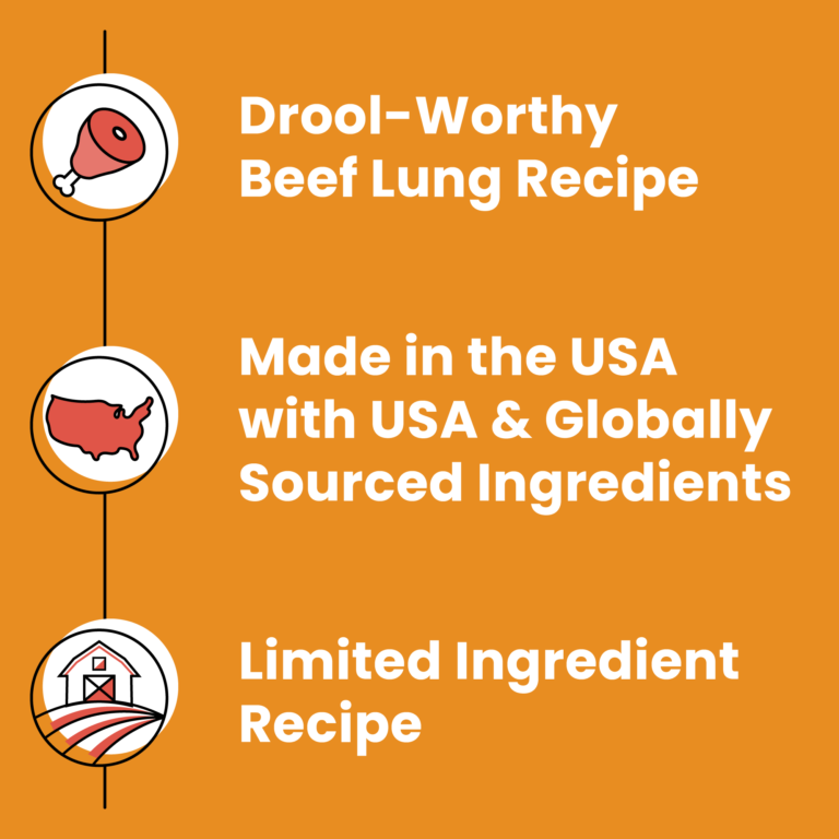 BIXBI® Skin & Coat Jerky Treats for Dogs – Beef Lung Recipe