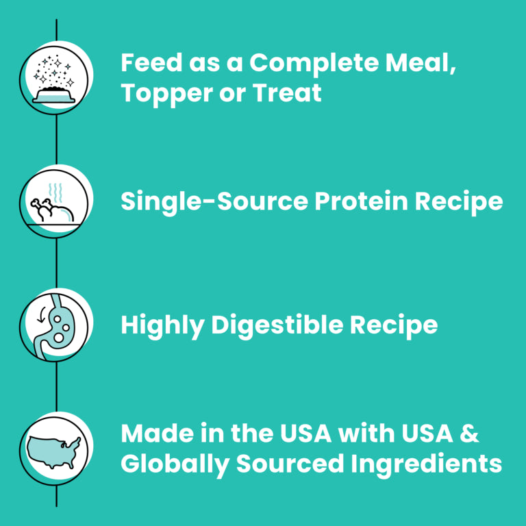 Rawbble® Freeze-Dried Food for Dogs – Duck Recipe