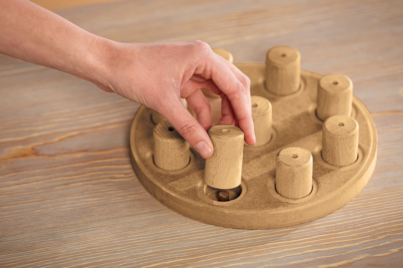 Dog Smart Composite Interactive Treat Puzzle Dog Toy, Tan