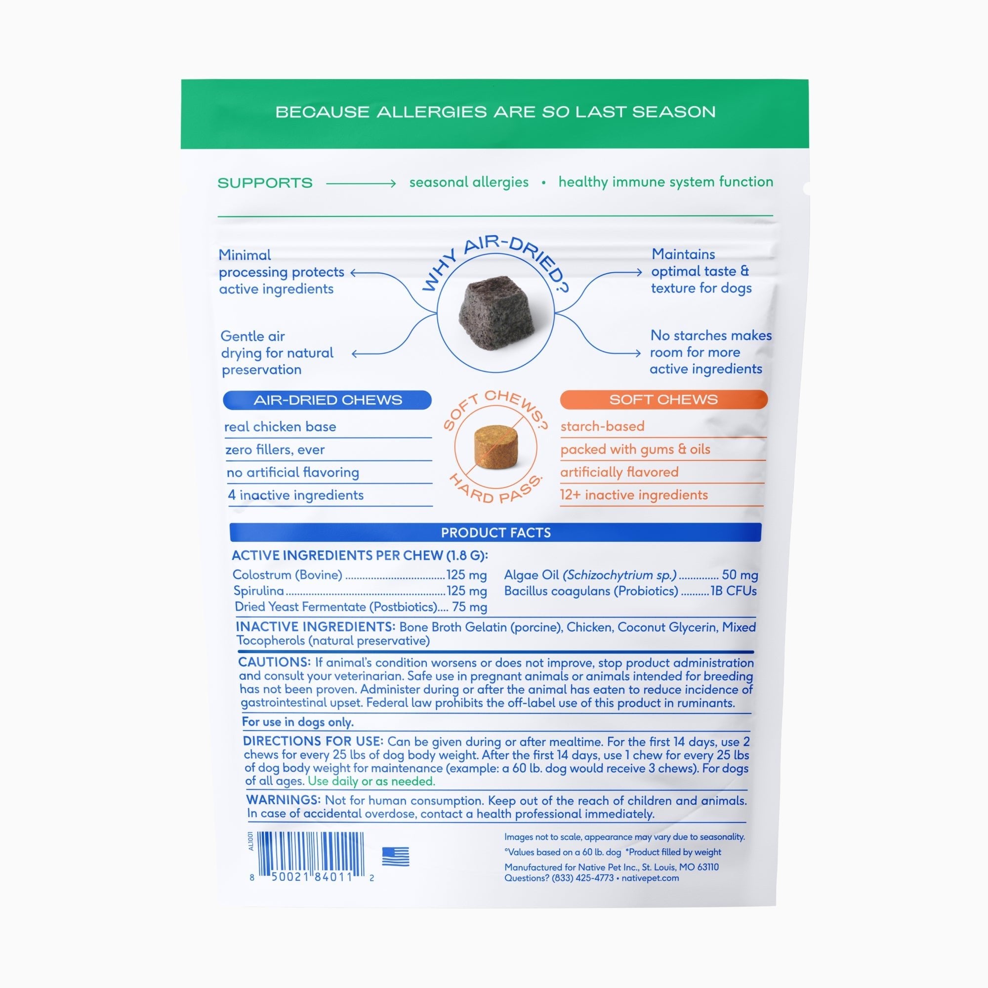 ALLERGY CHEWS - Eva Pet - Native Pet