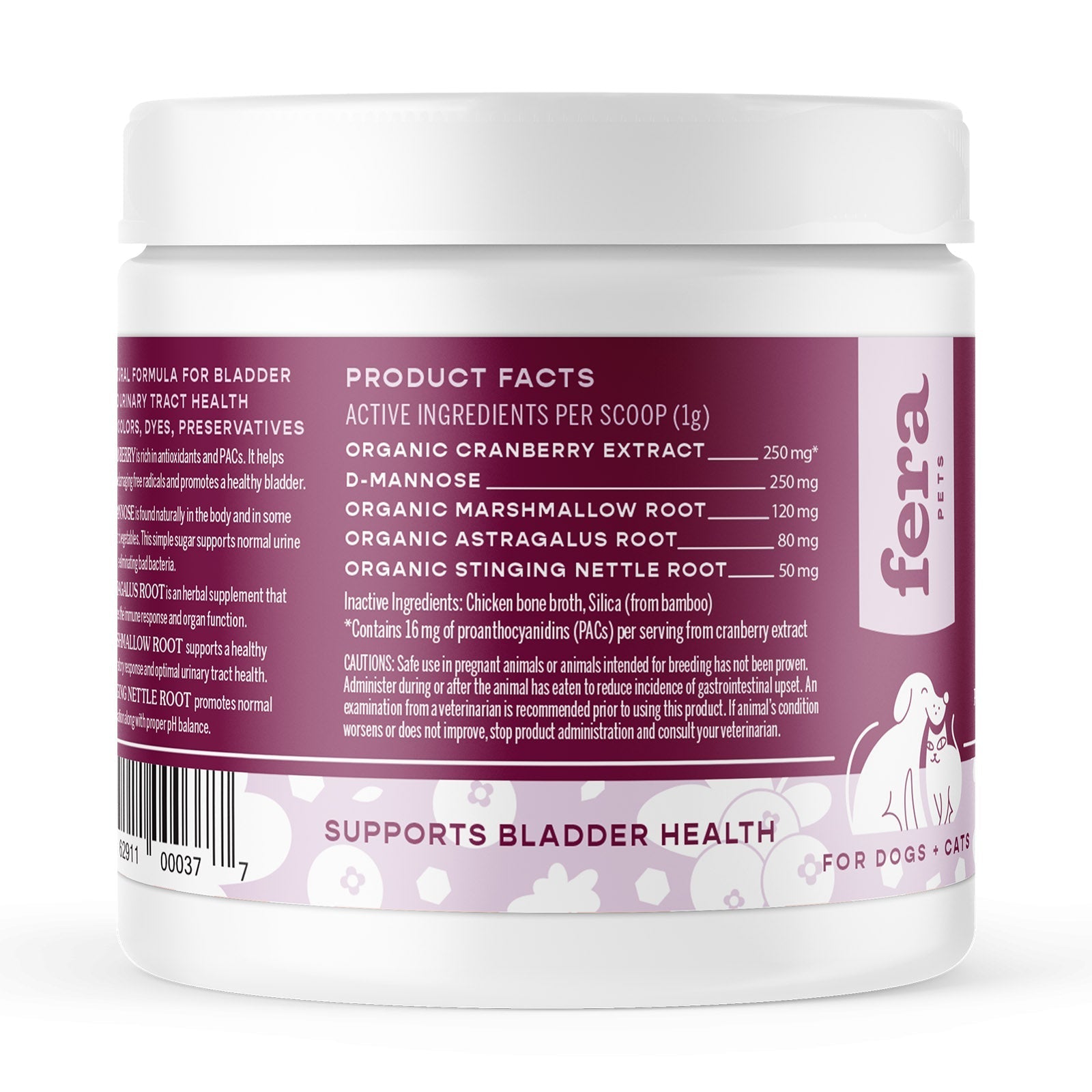 Bladder Support for Dogs and Cats - Eva Pet - Fera Pet Organics