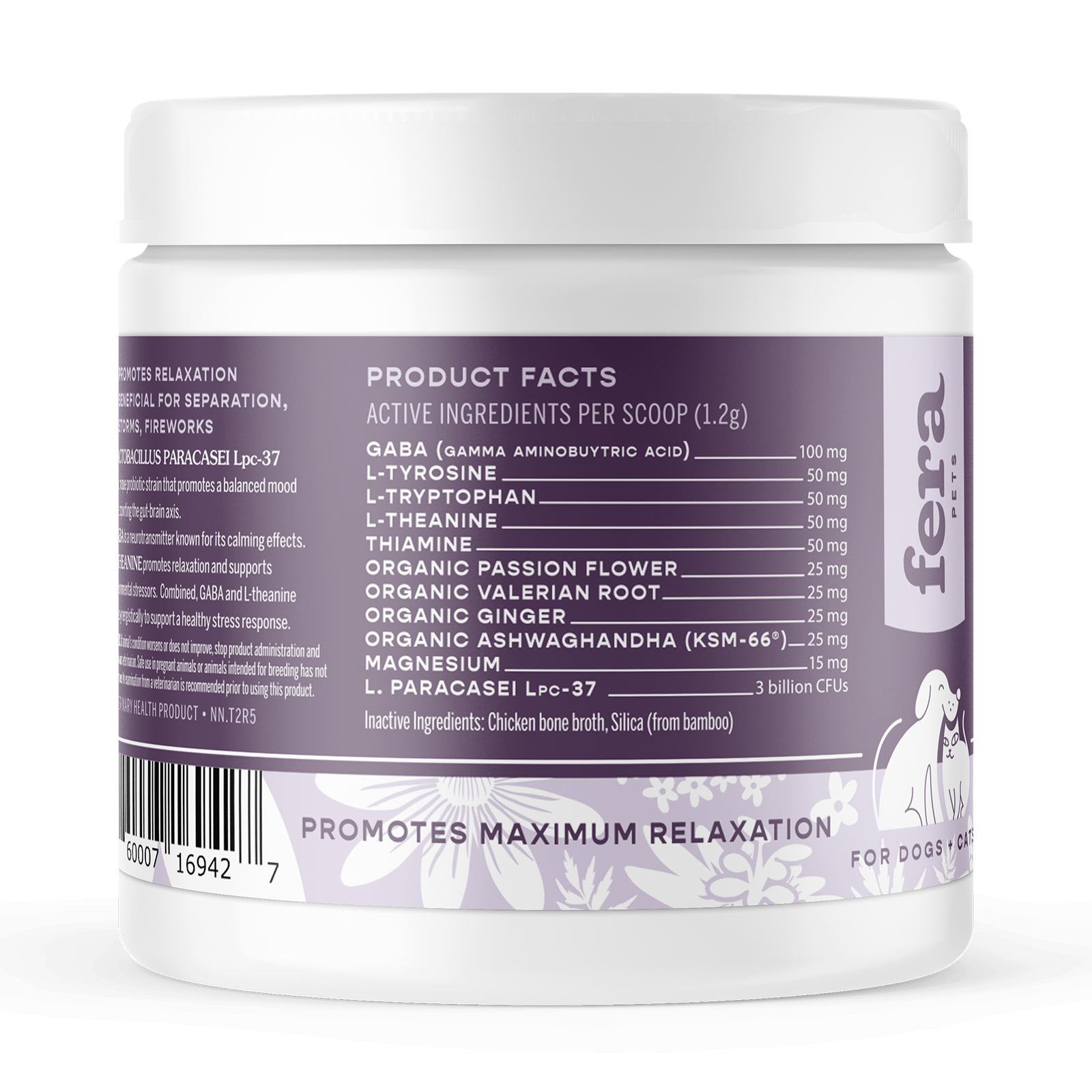 Calming Support for Dogs and Cats - Eva Pet - Fera Pet Organics