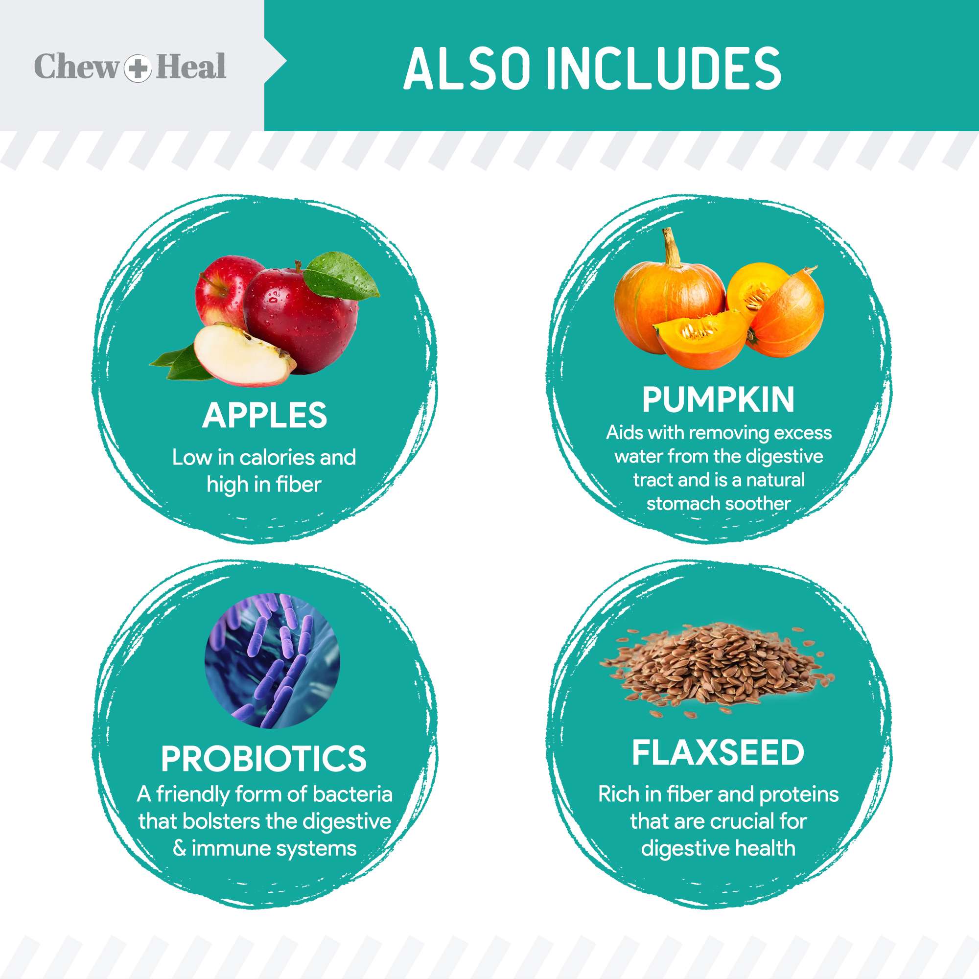 Chew + Heal Wild Alaskan Probiotics Digestive Aid Salmon Soft Jerky Dog Treats - Eva Pet - Chew + Heal