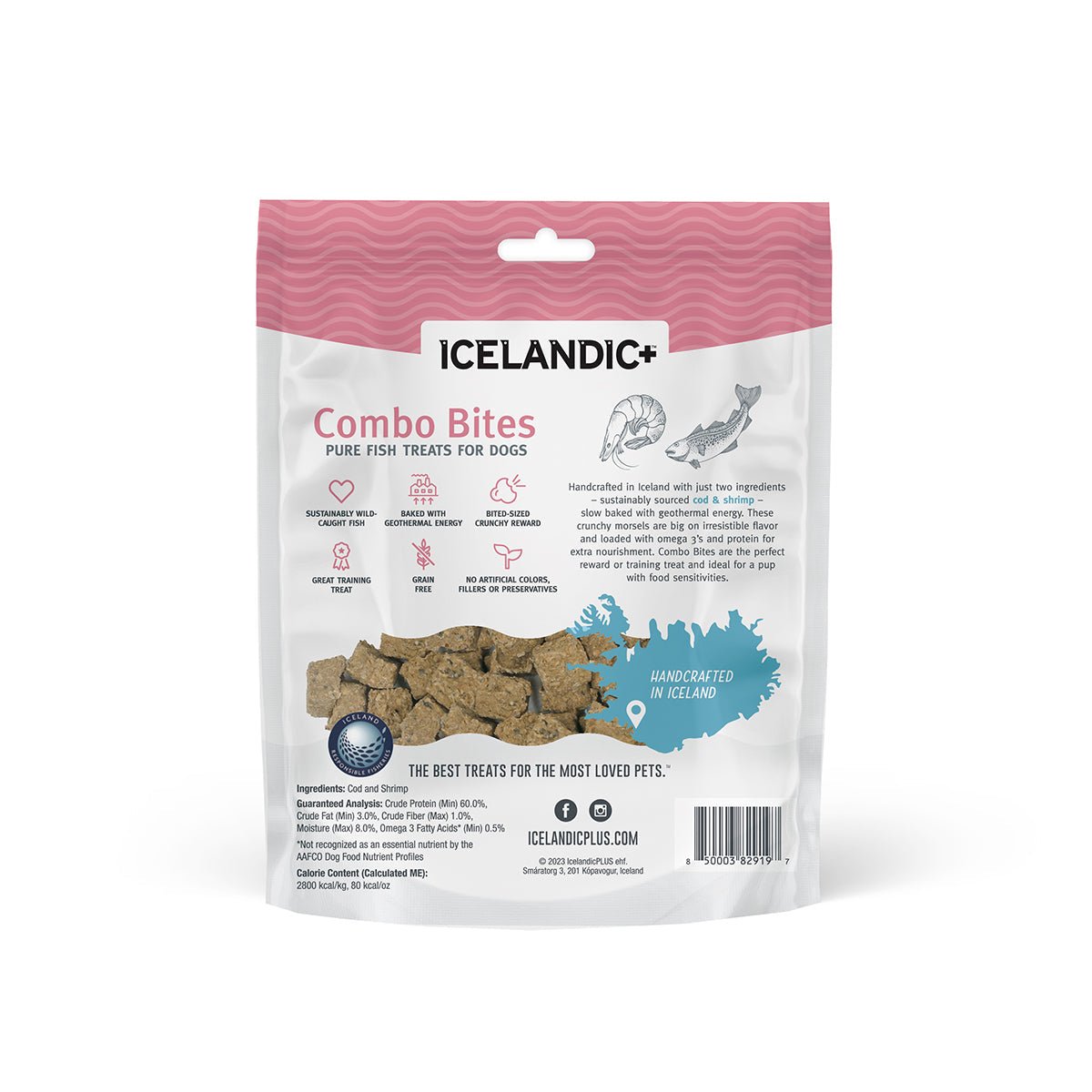 Cod & Shrimp Combo Bites Fish Dog Treats - Eva Pet - Icelandic+