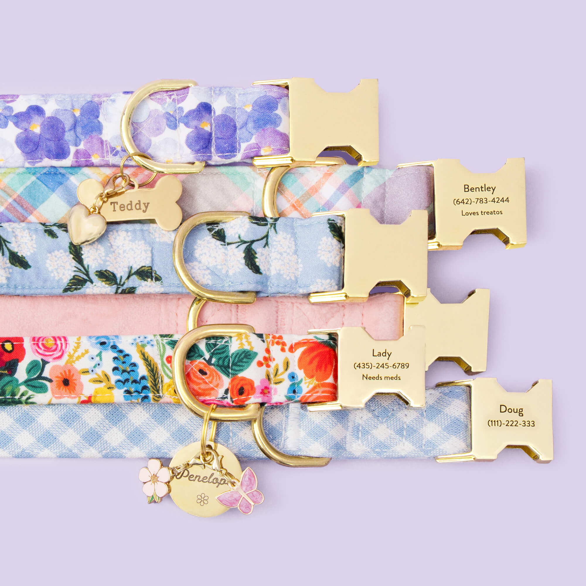 Rifle Paper Co. x TFD Garden Party Dog Collar