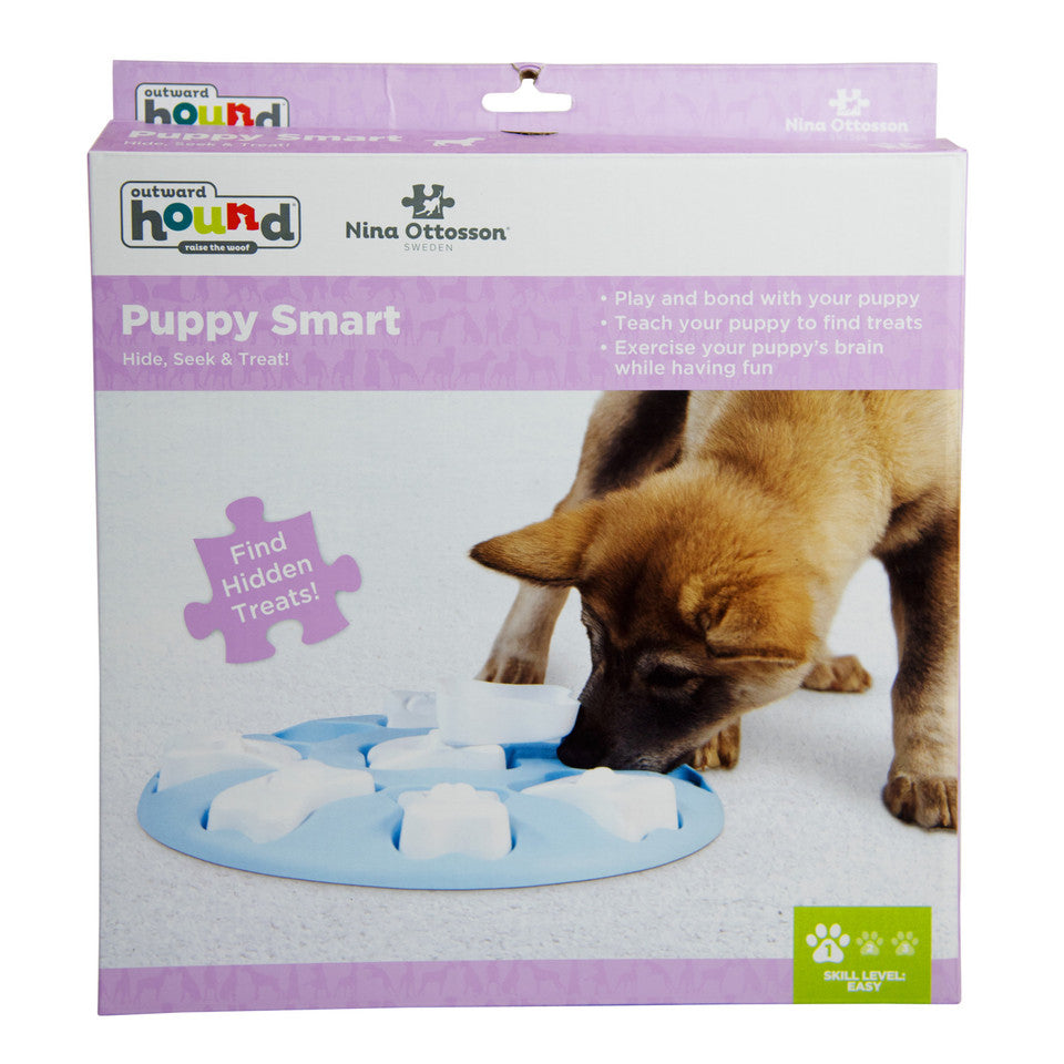 Puppy Smart Interactive Treat Puzzle Dog Toy, Blue