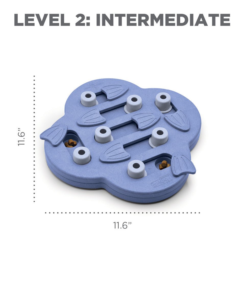 Dog Hide N' Slide Interactive Treat Puzzle Dog Toy, Purple - Eva Pet - Outward Hound