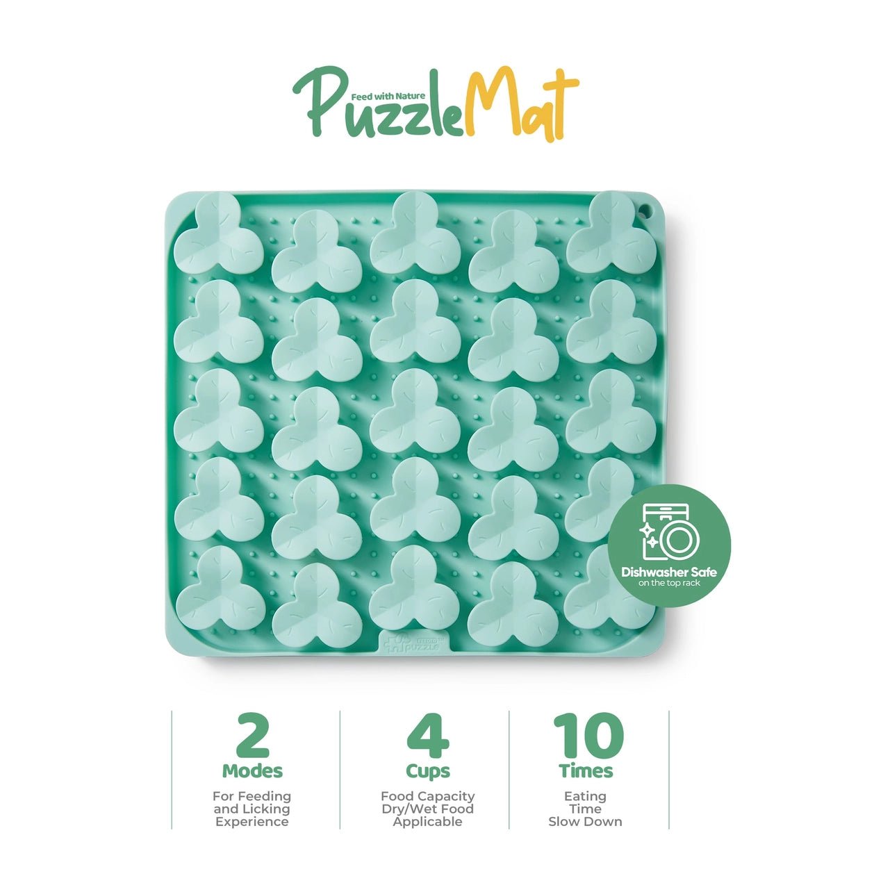 Dog Puzzle Mat - Slow Feeding Mat(Green) - Eva Pet - Puzzle Feeder™