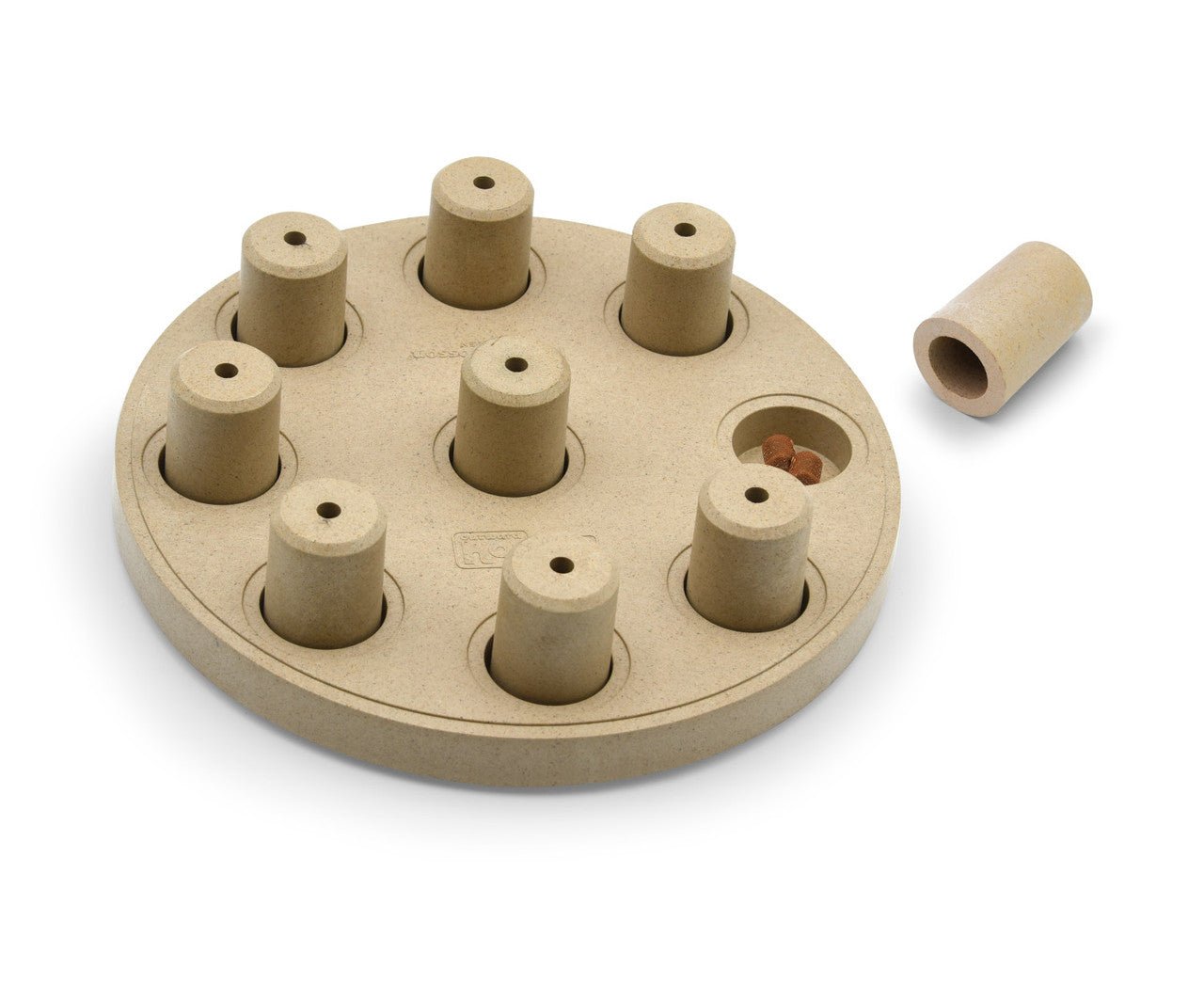 Dog Smart Composite Interactive Treat Puzzle Dog Toy, Tan - Eva Pet - Outward Hound