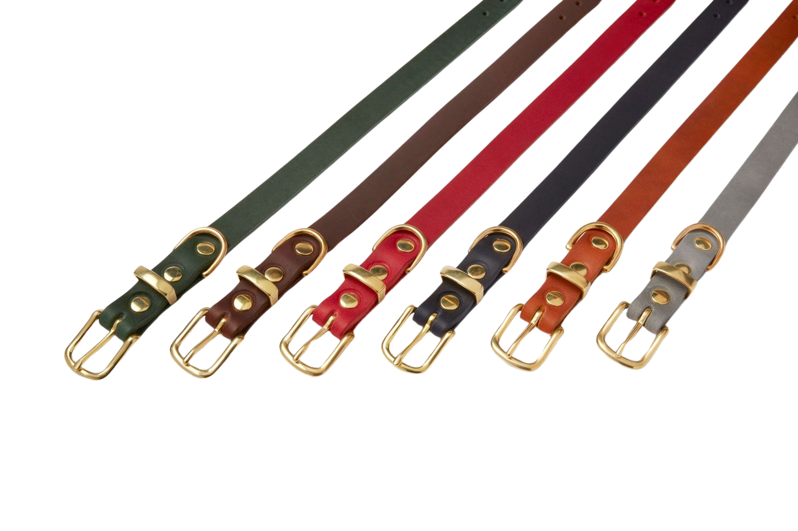 Butter Leather Dog Collar - Classic Brown