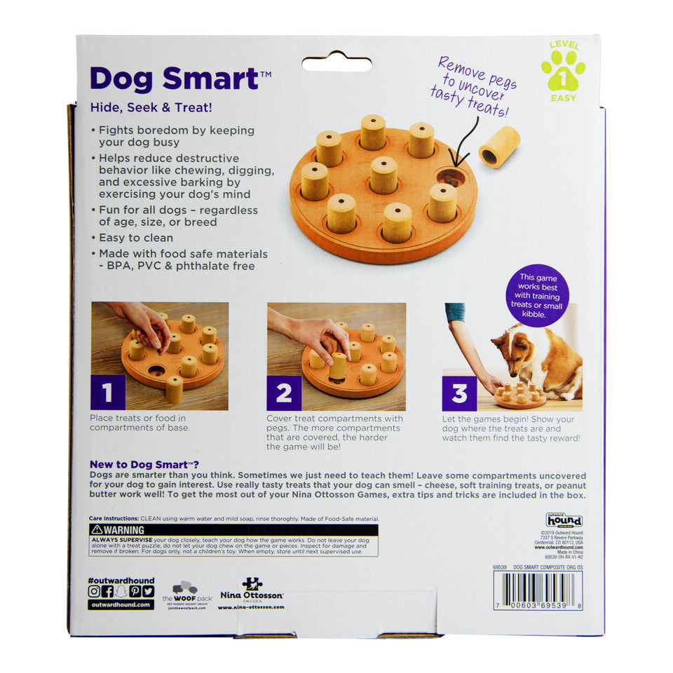 Dog Smart Composite Interactive Treat Puzzle Dog Toy, Orange