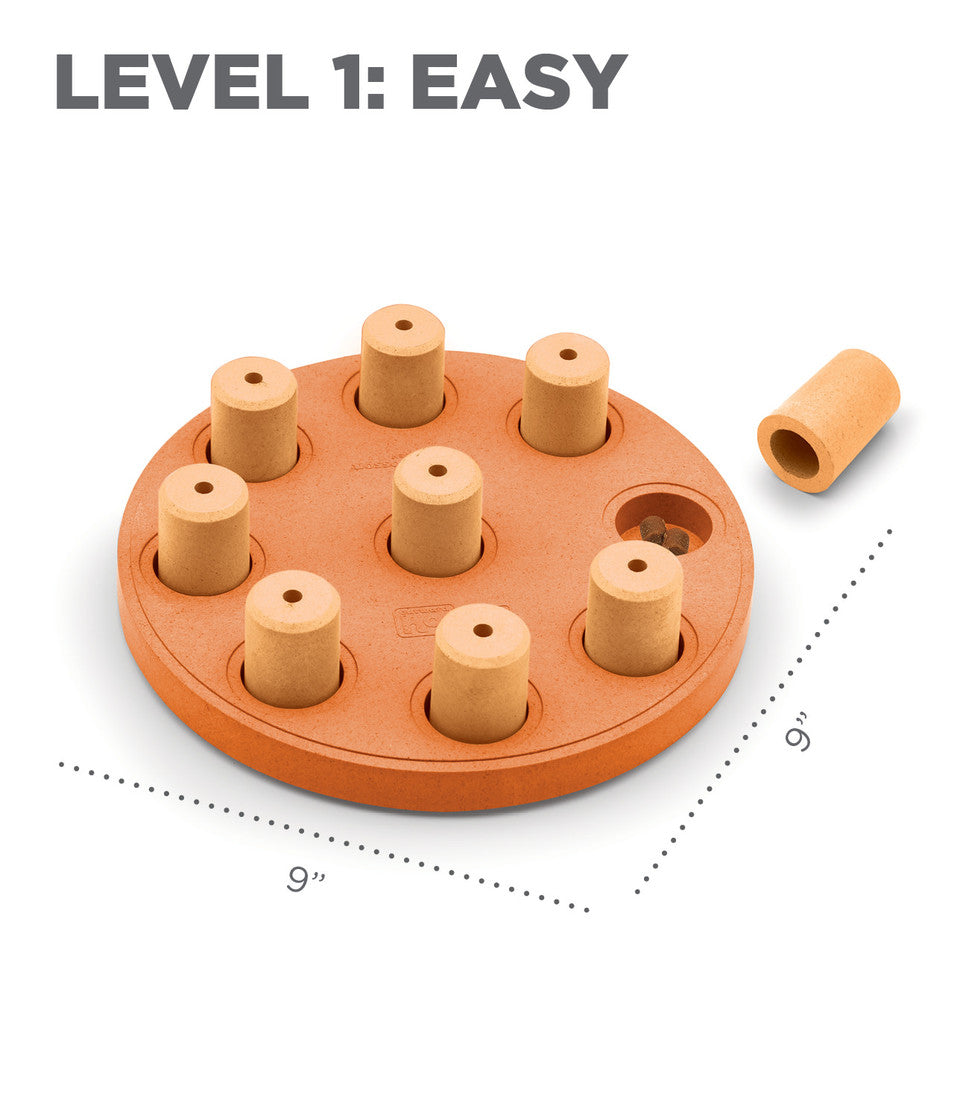 Dog Smart Composite Interactive Treat Puzzle Dog Toy, Orange