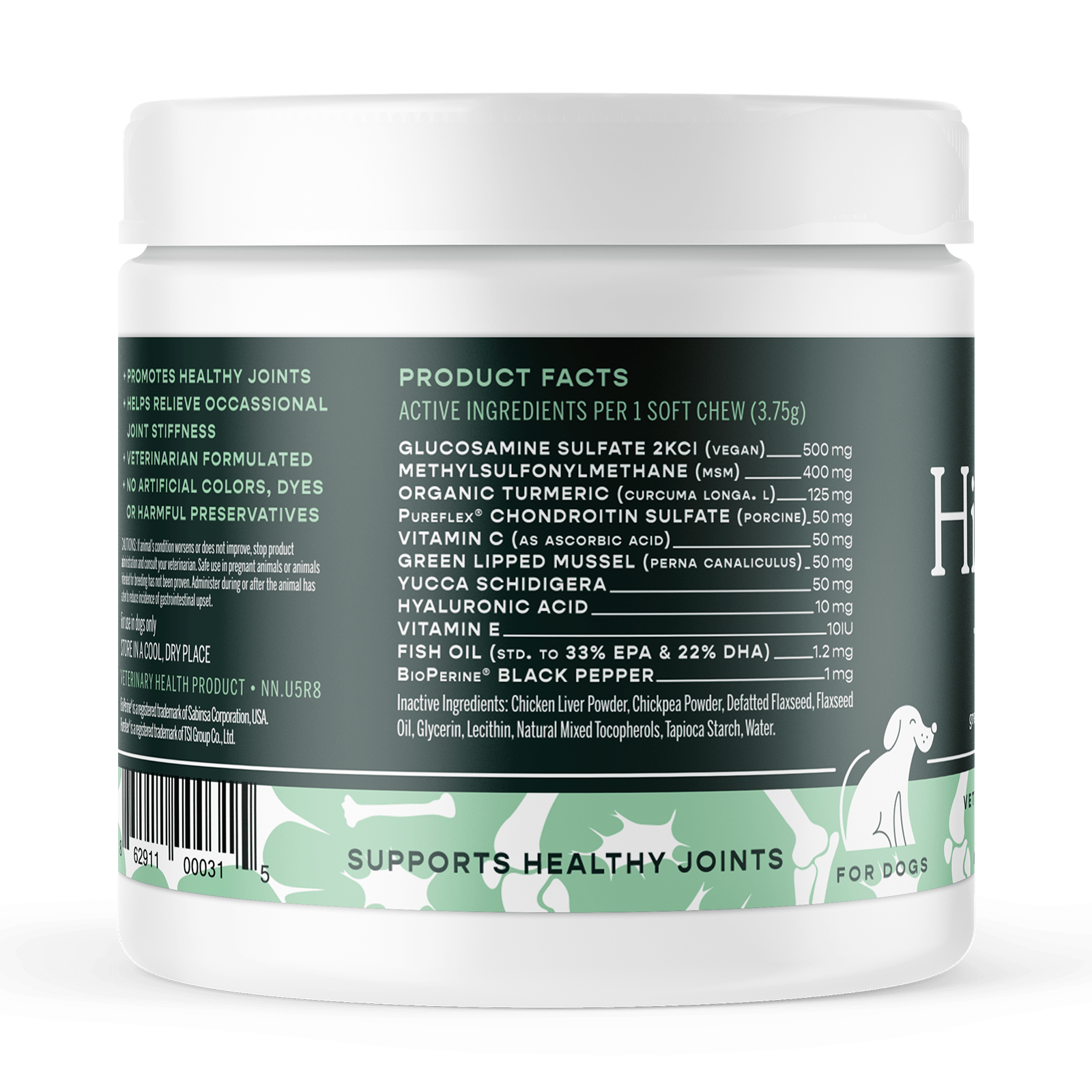 Hip + Joint Support for Dogs - Eva Pet - Fera Pet Organics