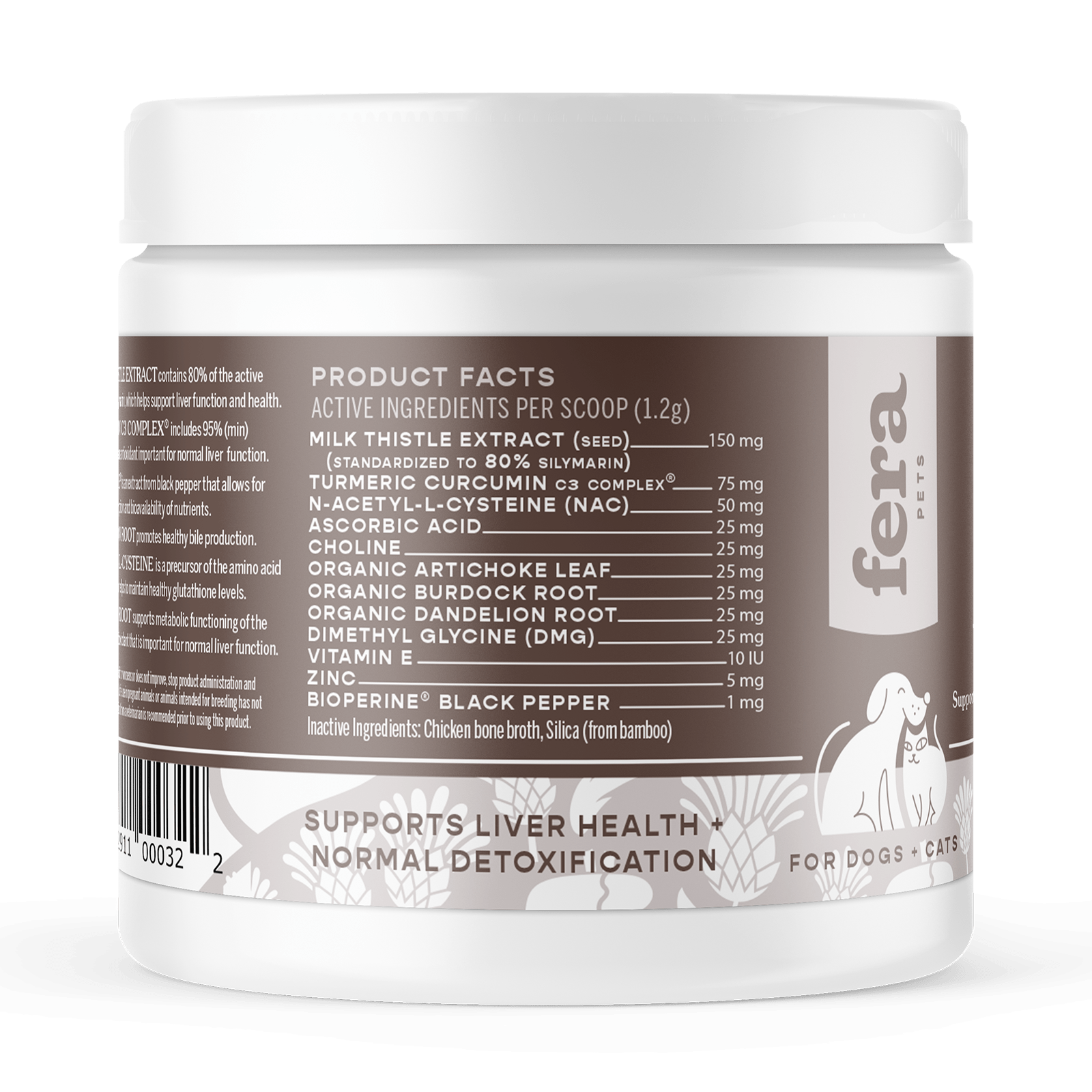 Liver Support for Dogs and Cats - Eva Pet - Fera Pet Organics