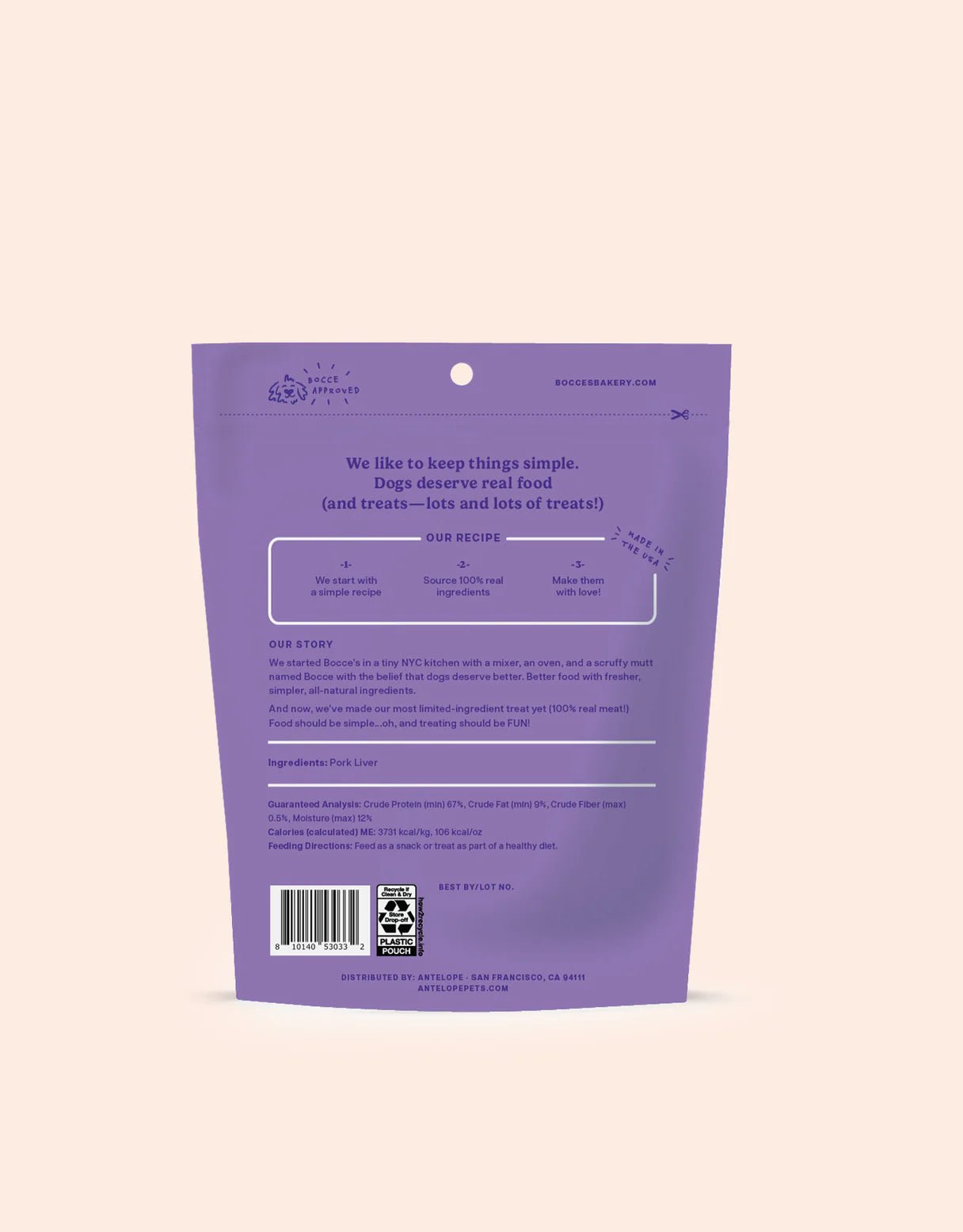 Pulled Pork Freeze - Dried - Eva Pet - Bocce's Bakery