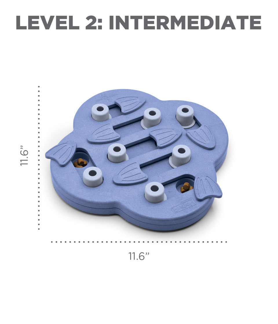 Dog Hide N' Slide Interactive Treat Puzzle Dog Toy, Purple
