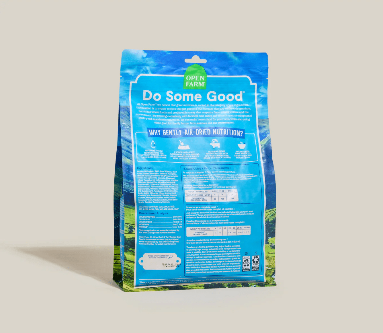Surf and Turf Air Dried Recipe for Dogs - Eva Pet - Open Farm