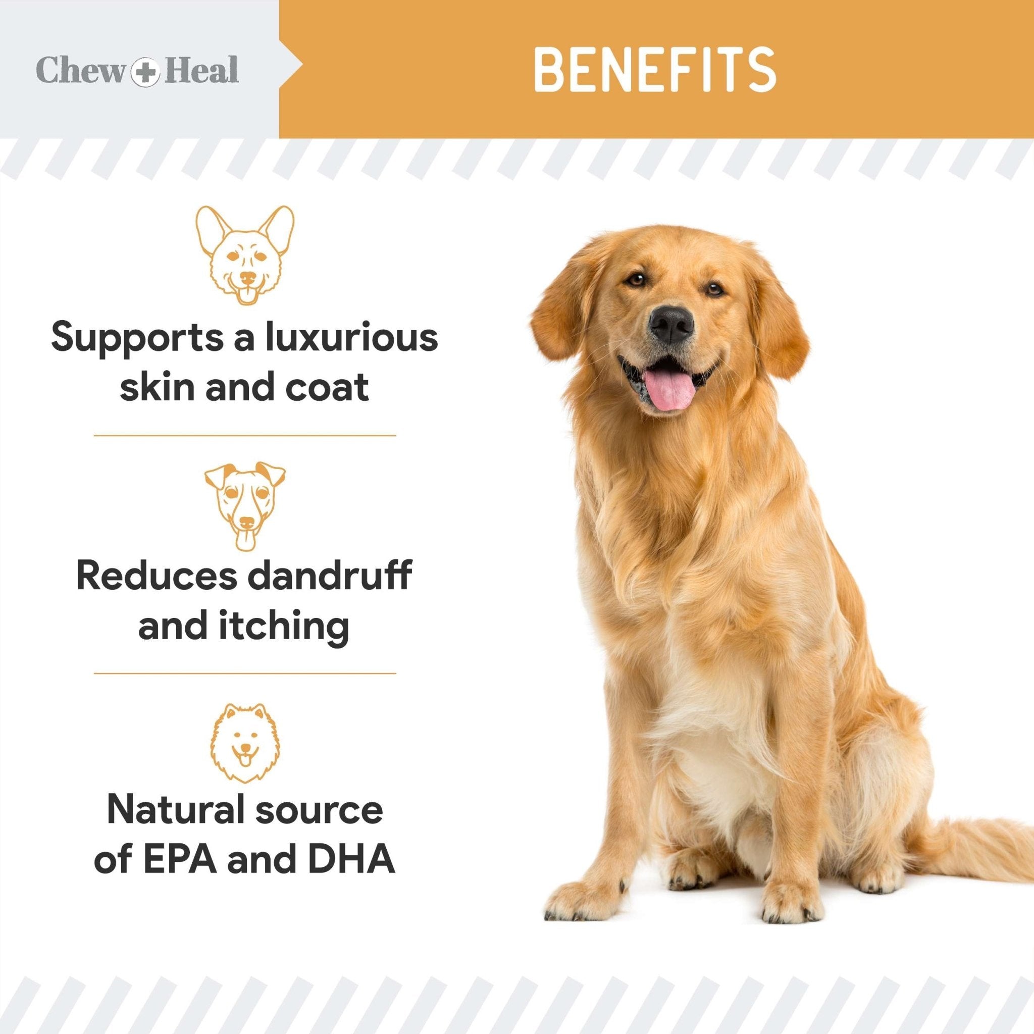 Wild Alaskan Omega Skin + Coat Salmon Soft Jerky Dog Treats - Eva Pet - Chew + Heal