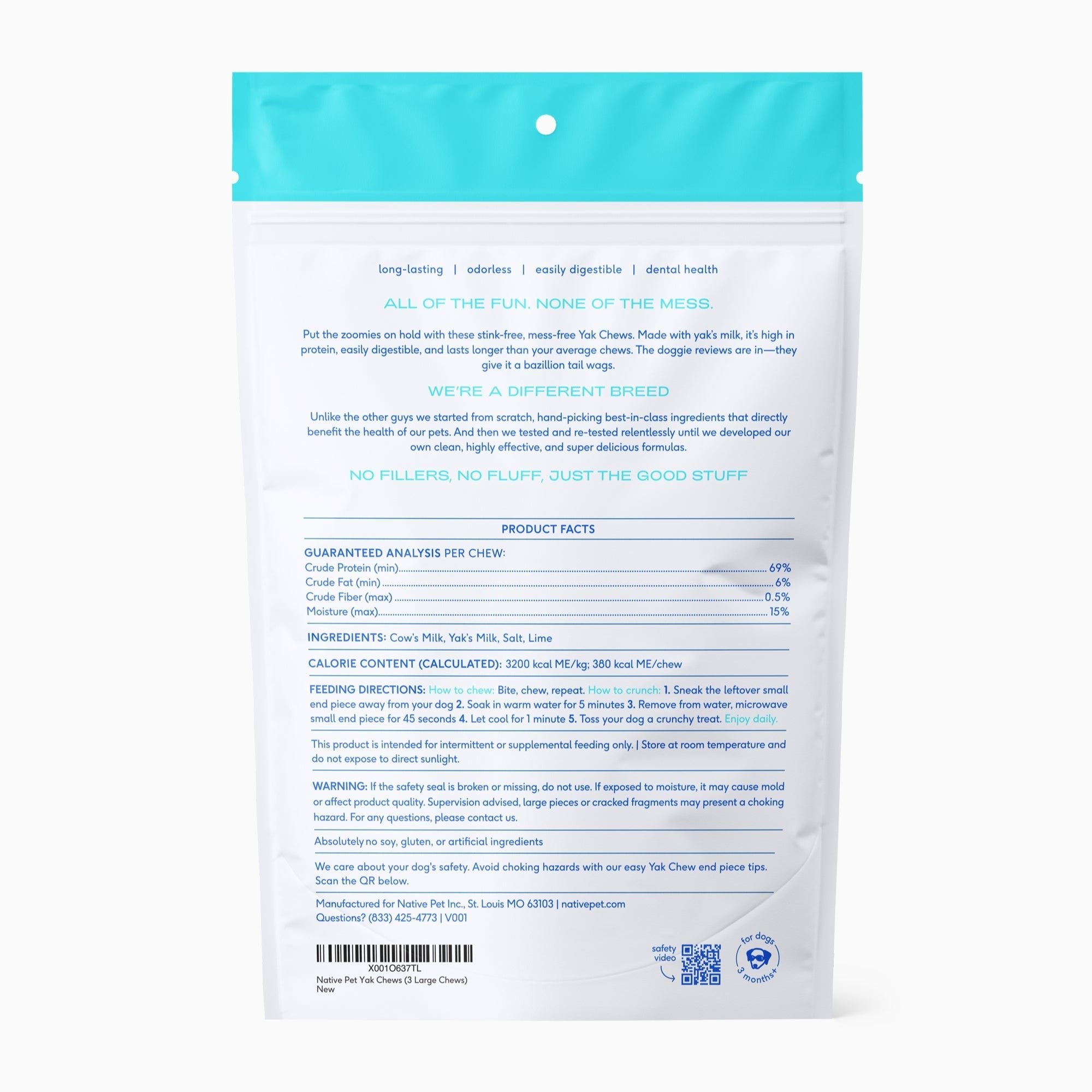 YAK CHEWS - Eva Pet - The Native Pet