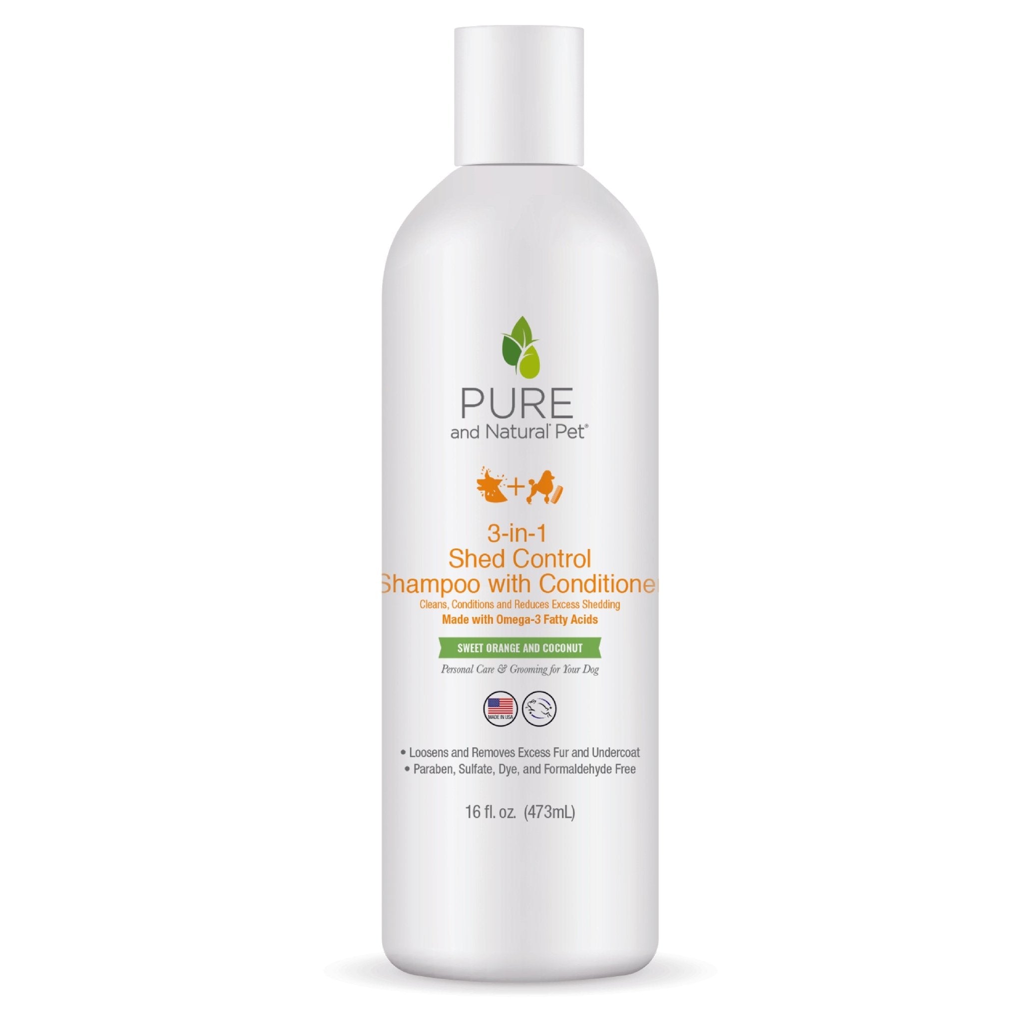 3 - in - 1 Shed Control Shampoo with Conditioner (Sweet Orange & Coconut) - Eva Pet - Pure and Natural Pet