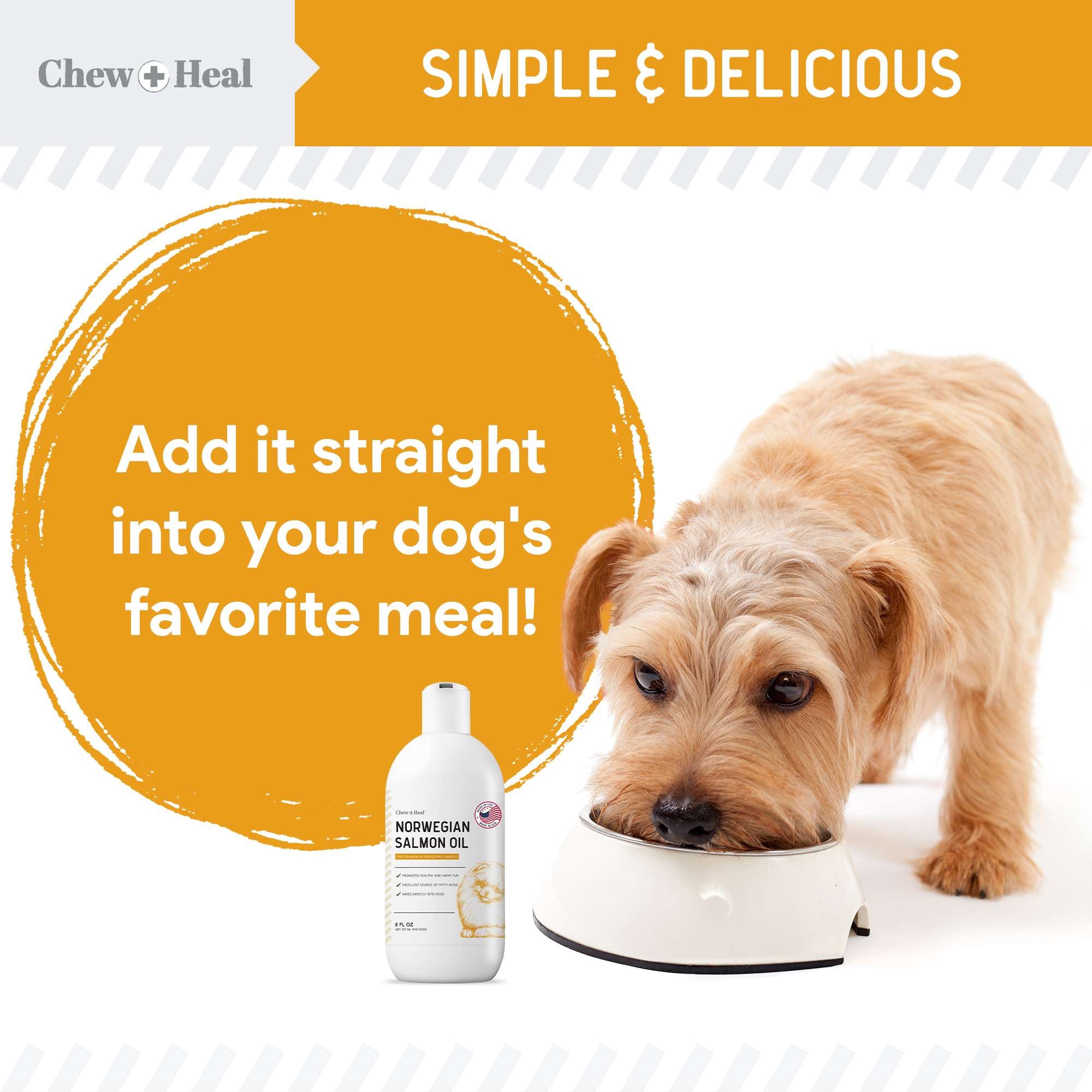 Norwegian Salmon Oil Skin & Coat Supplement for Dogs & Cats