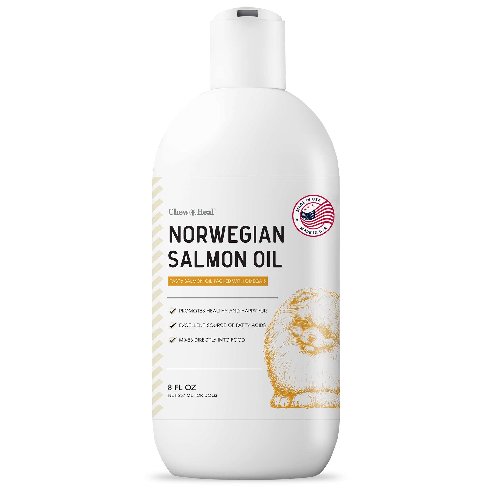 Norwegian Salmon Oil Skin & Coat Supplement for Dogs & Cats
