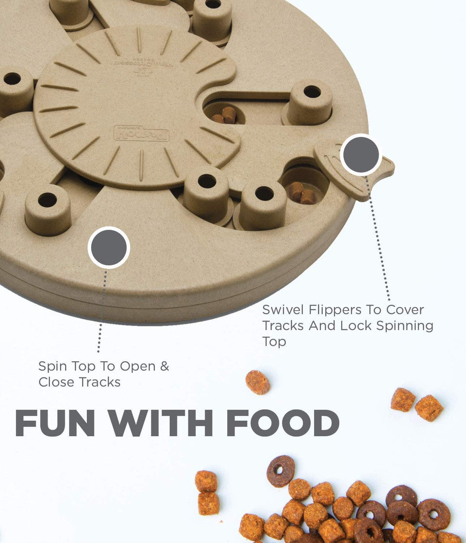 Dog Worker Interactive Treat Puzzle Dog Toy, Tan