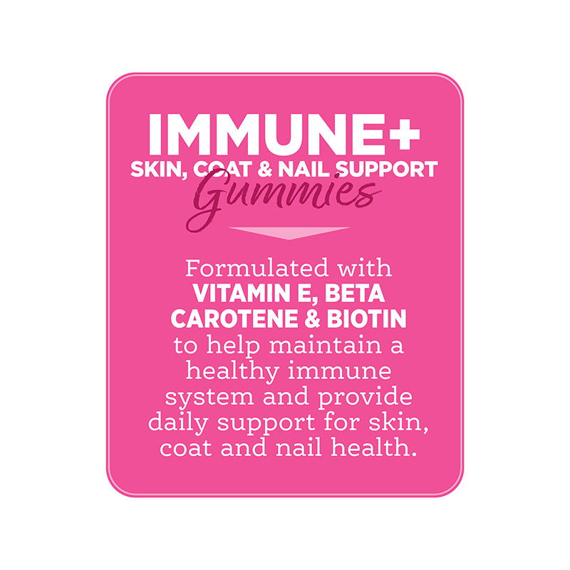 Immune+ Skin, Coat & Nail Support Gummy Supplements
