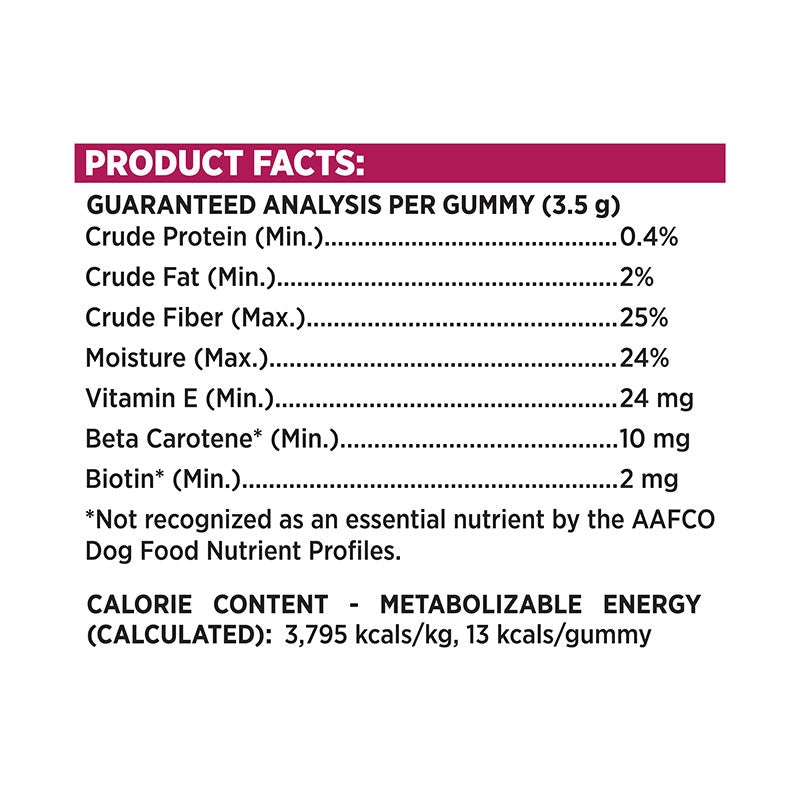 Immune+ Skin, Coat & Nail Support Gummy Supplements