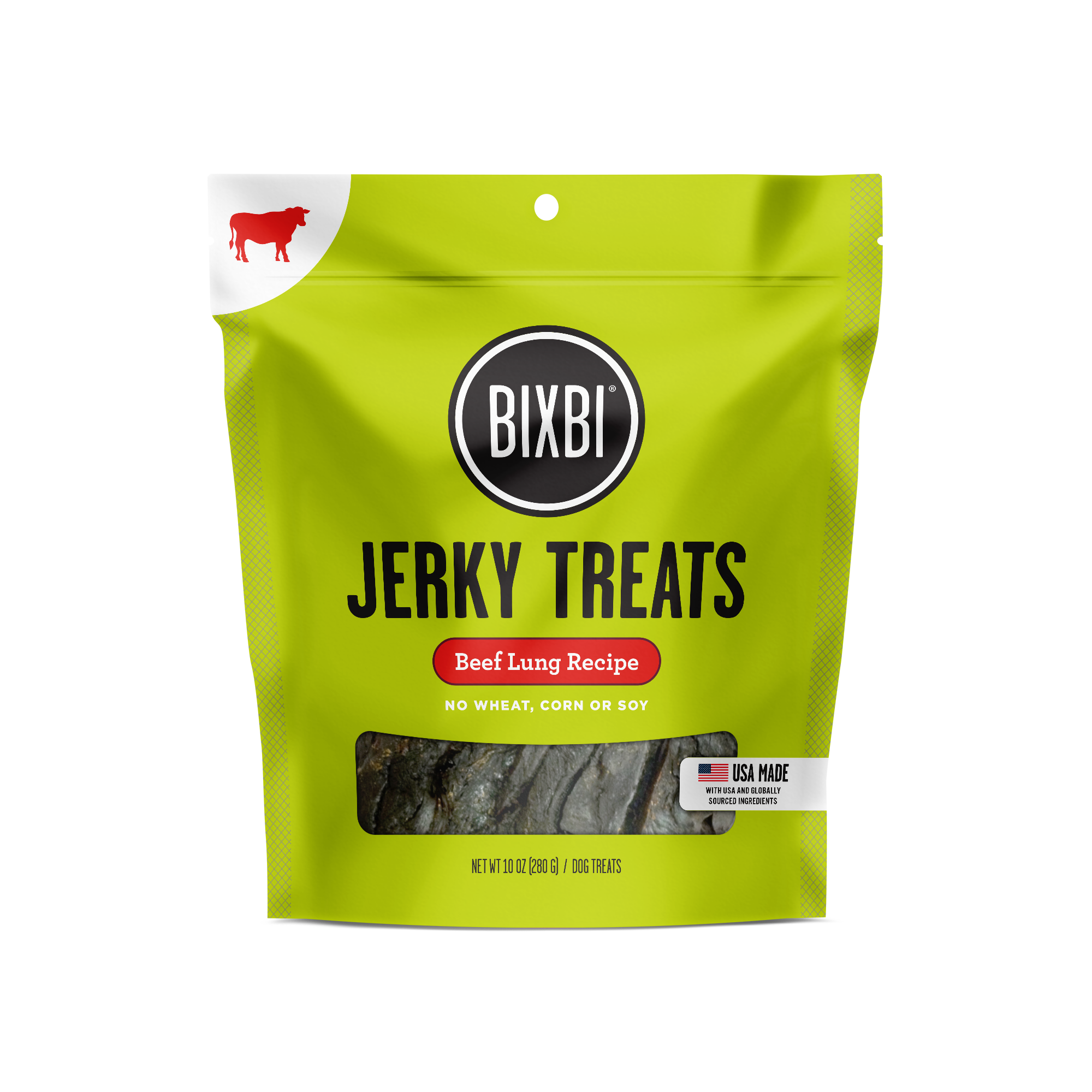 BIXBI® Original Jerky Treats for Dogs – Beef Lung Recipe