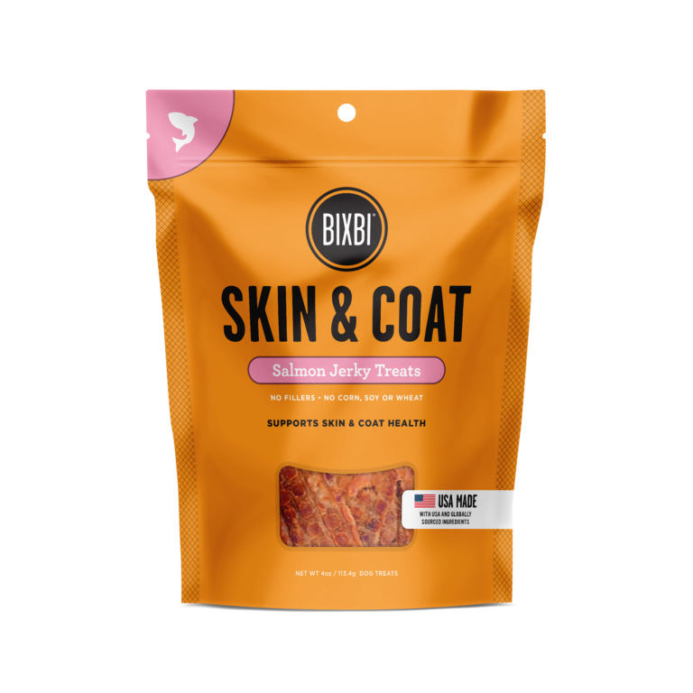 BIXBI® Skin & Coat Jerky Treats for Dogs – Salmon Recipe