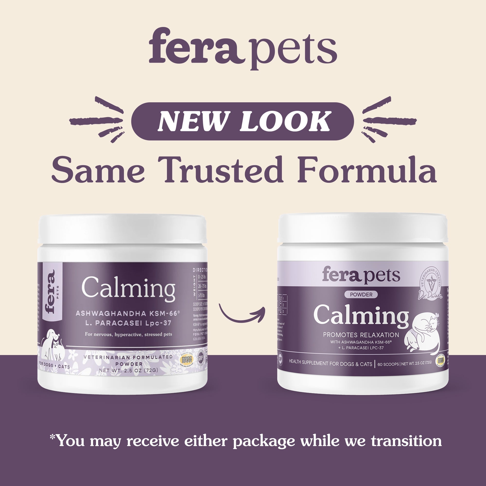 Calming Support for Dogs and Cats