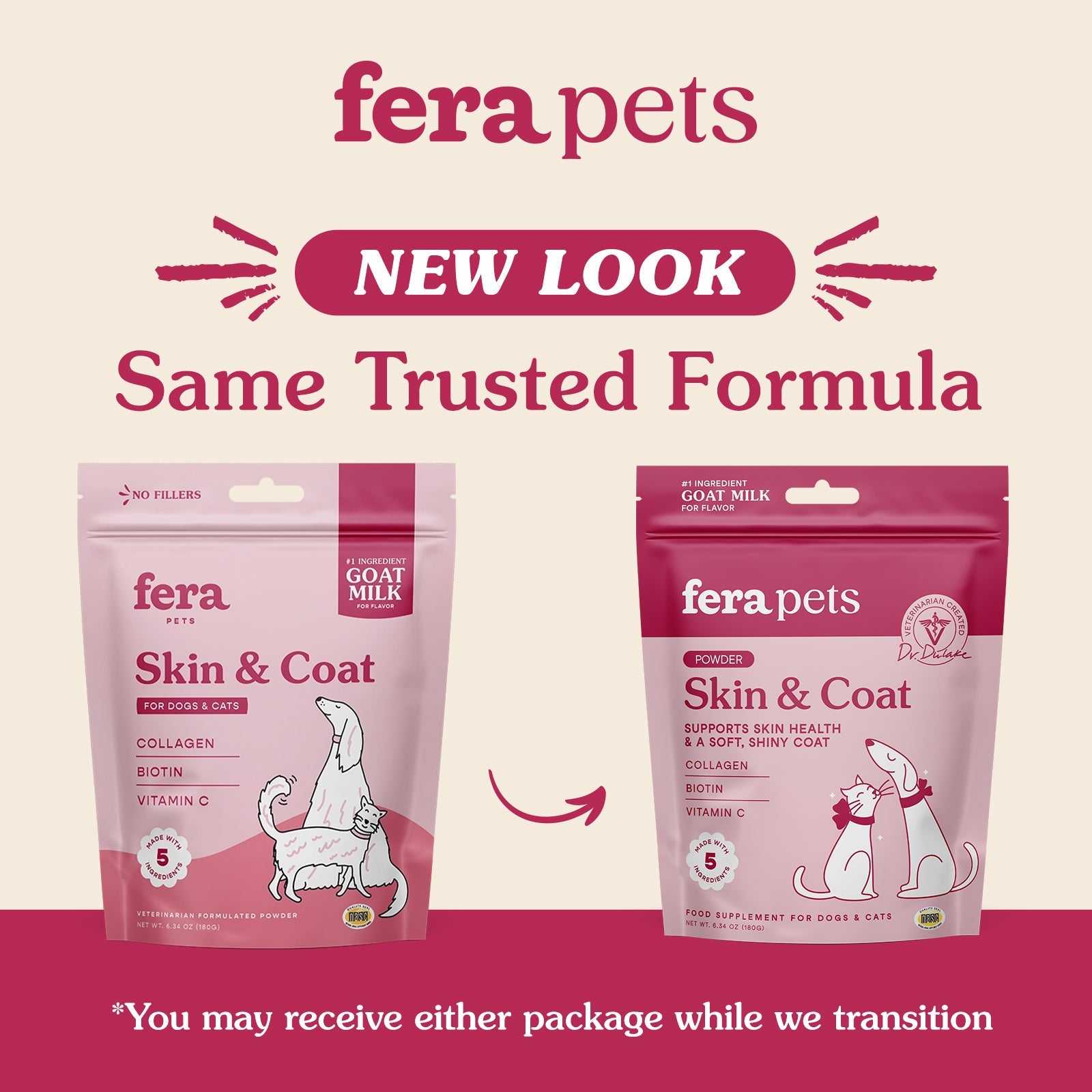 Skin + Coat Goat Milk Topper