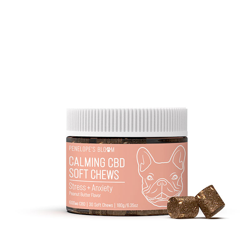 CBD Soft Chews For Stress+Anxiety – Medium To Large Dogs – 600mg