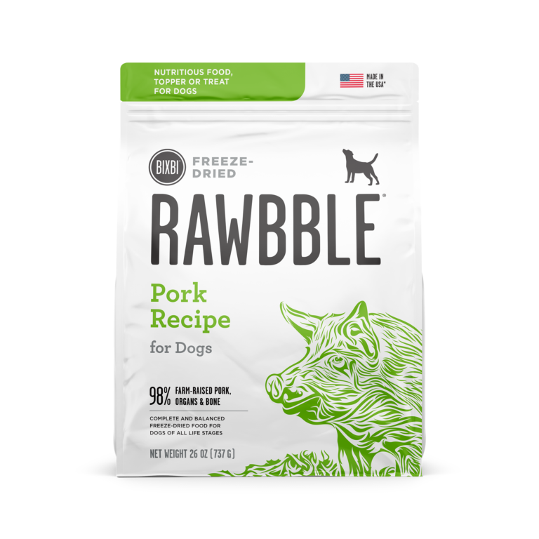 Rawbble® Freeze-Dried Food for Dogs – Pork Recipe