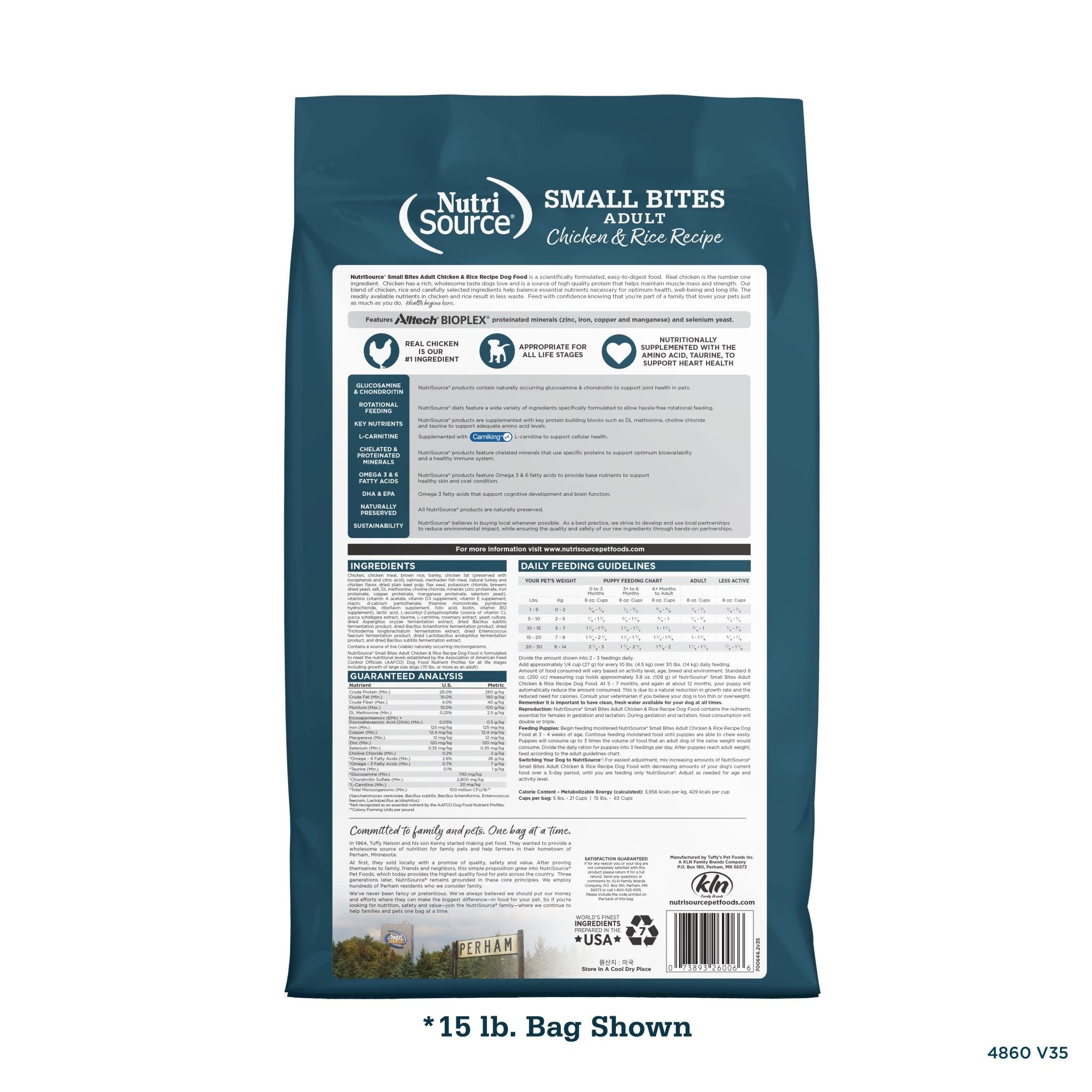 Adult Chicken & Rice Small Bites - Eva Pet - NutriSource