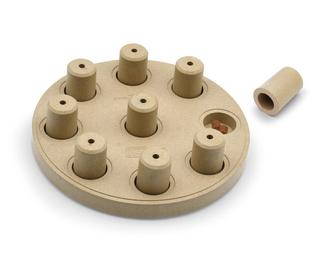 Dog Smart Composite Interactive Treat Puzzle Dog Toy, Tan