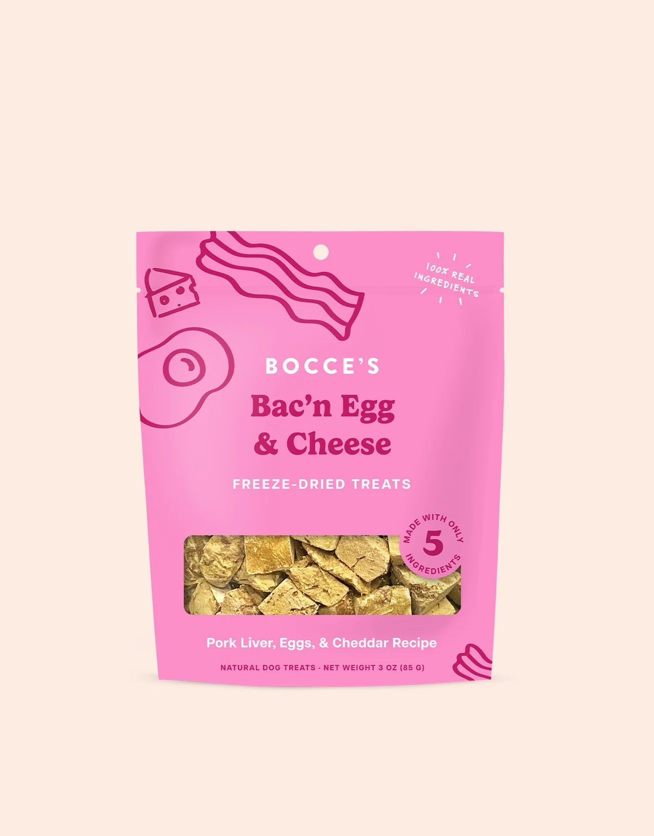 Bac'n Egg & Cheese Freeze - Dried - Eva Pet - Bocce's Bakery