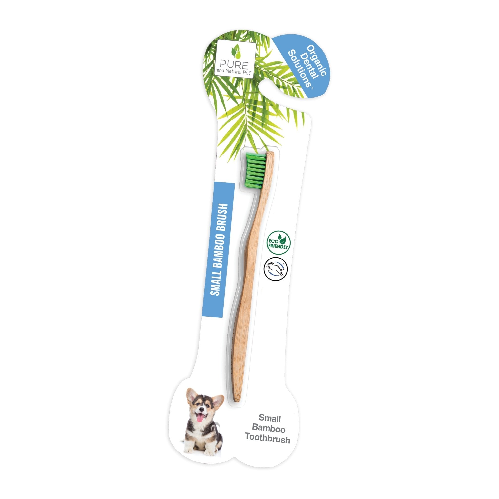 Bamboo Toothbrush for Small Dogs - Organic Dental Solutions® - Eva Pet - Pure and Natural Pet