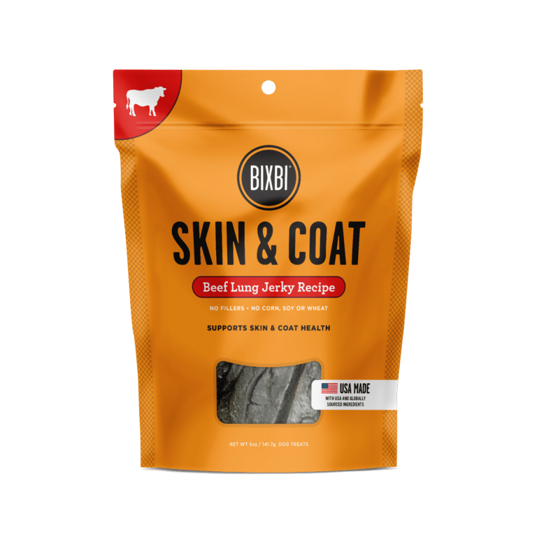 BIXBI® Skin & Coat Jerky Treats for Dogs – Beef Lung Recipe - Eva Pet - Bixbi