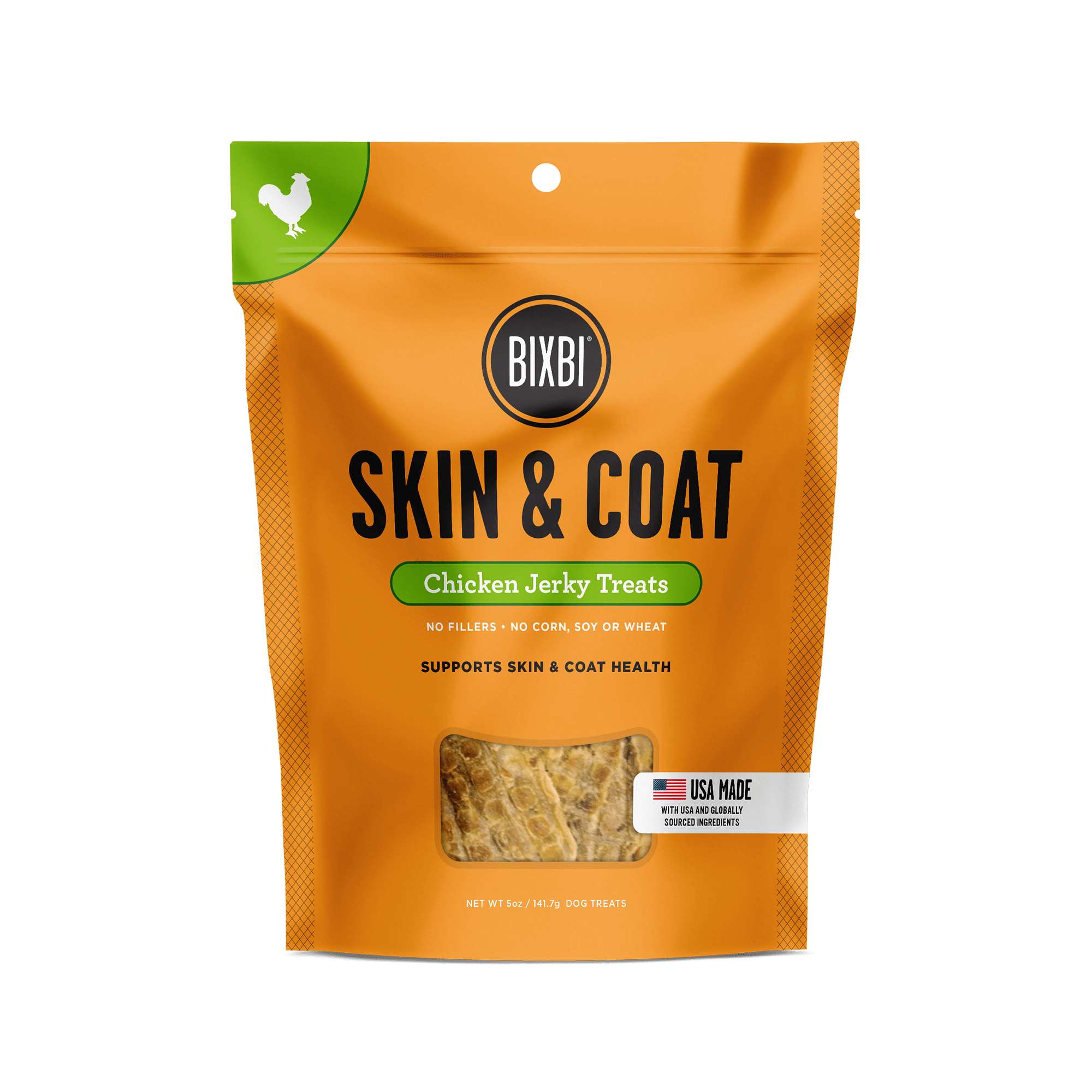BIXBI® Skin & Coat Jerky Treats for Dogs – Chicken Recipe - Eva Pet - Bixbi