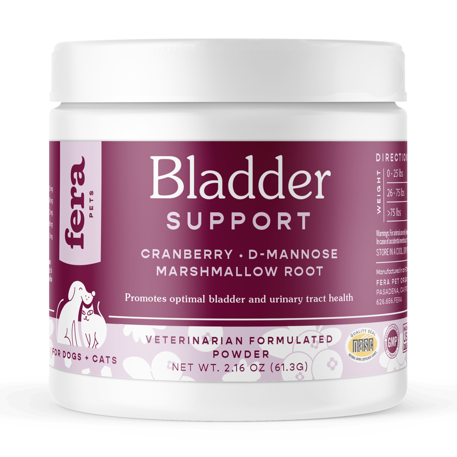 Bladder Support for Dogs and Cats - Eva Pet - Fera Pet Organics